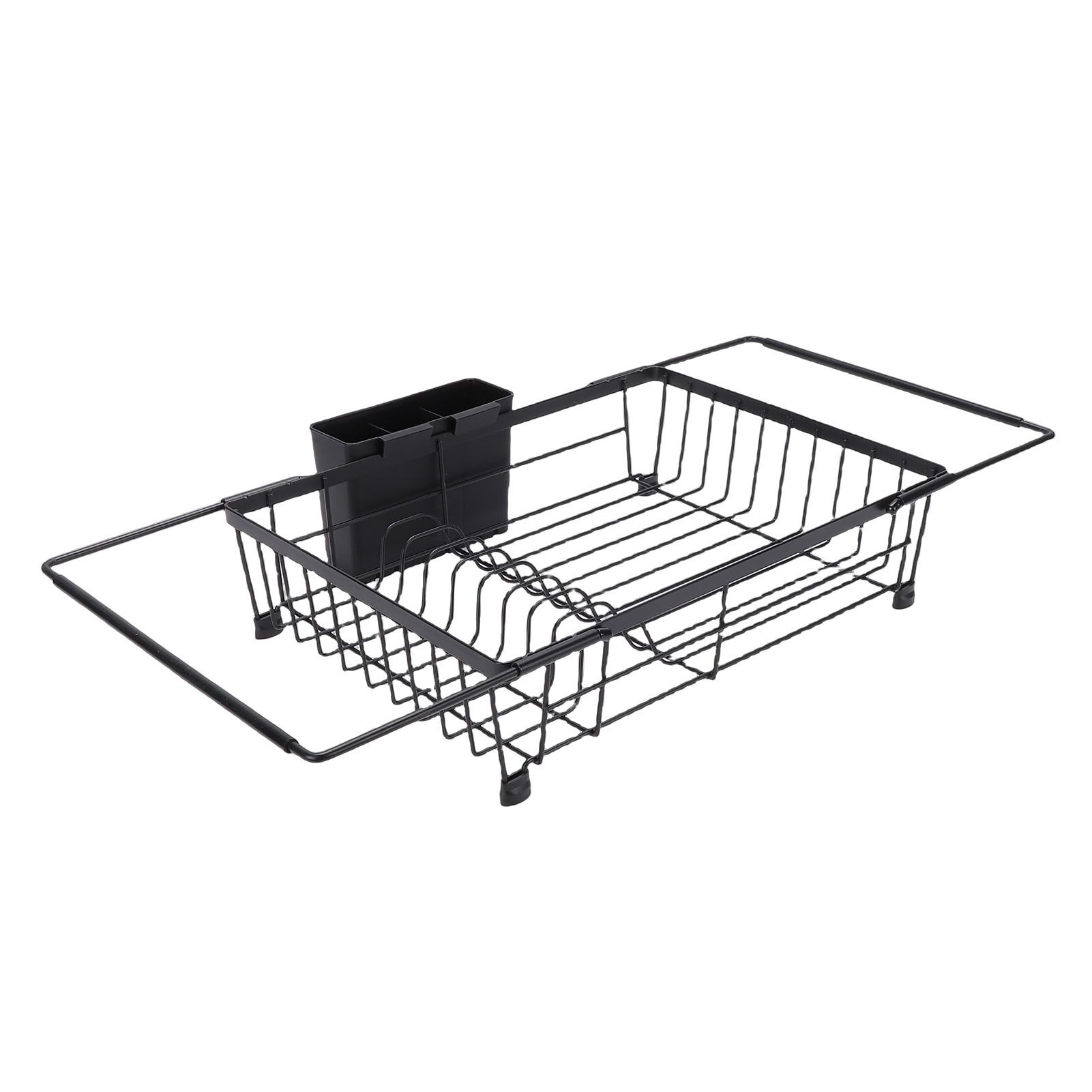 Expandable Dish Drying Rack in Sink Iron Kitchen Utensil Dish Holder Drainer view 4