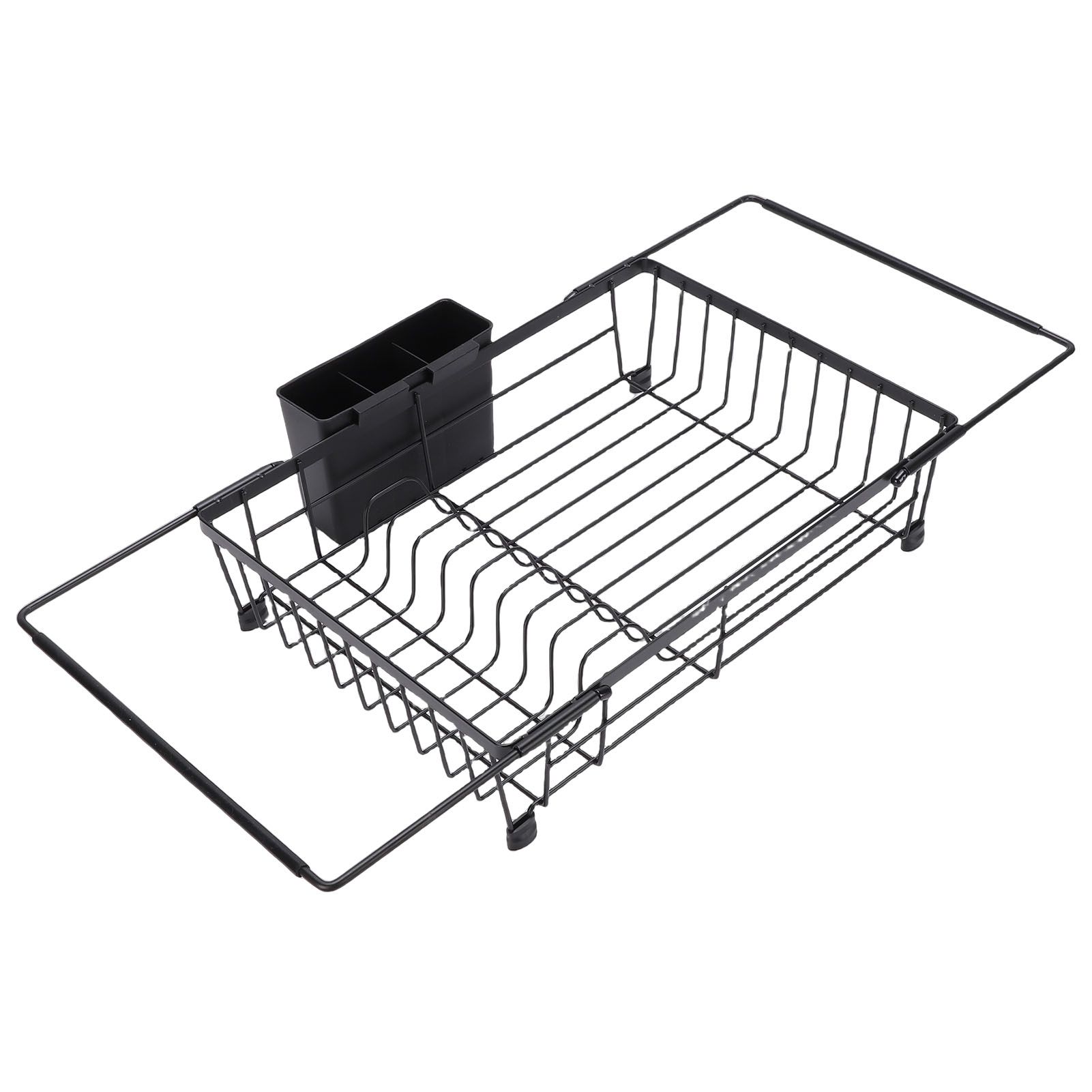 Expandable Dish Drying Rack in Sink Iron Kitchen Utensil Dish Holder Drainer view 6