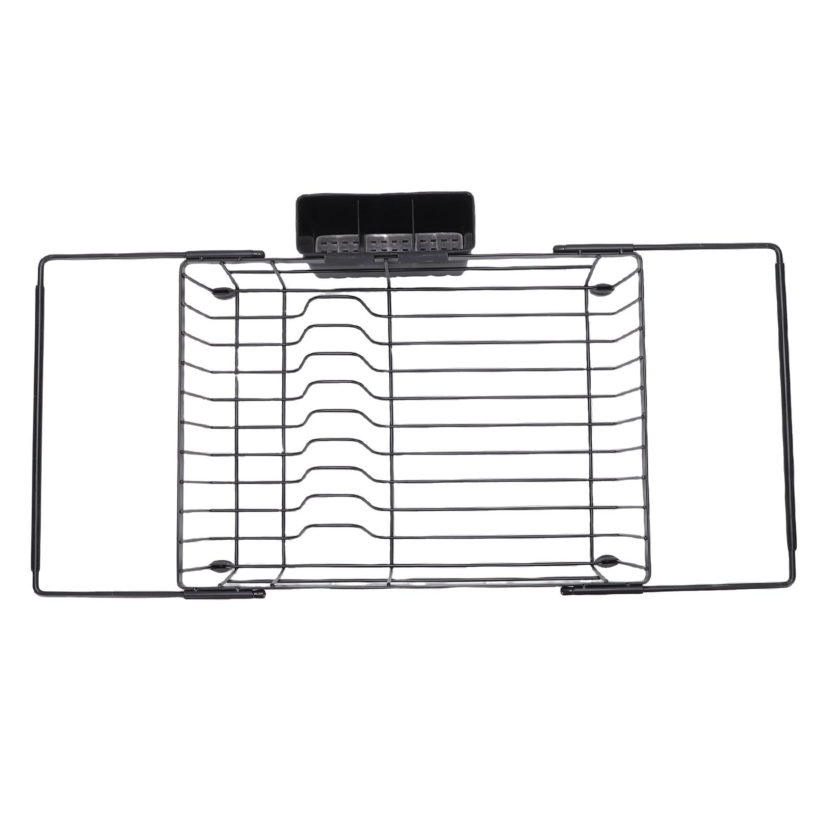 Expandable Dish Drying Rack in Sink Iron Kitchen Utensil Dish Holder Drainer view 9