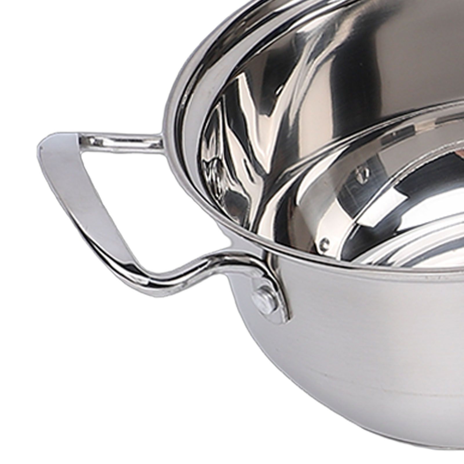 Cooking Pots Set Stainless Steel Milk Pot and Double Handle Soup Pot with Lids view 2