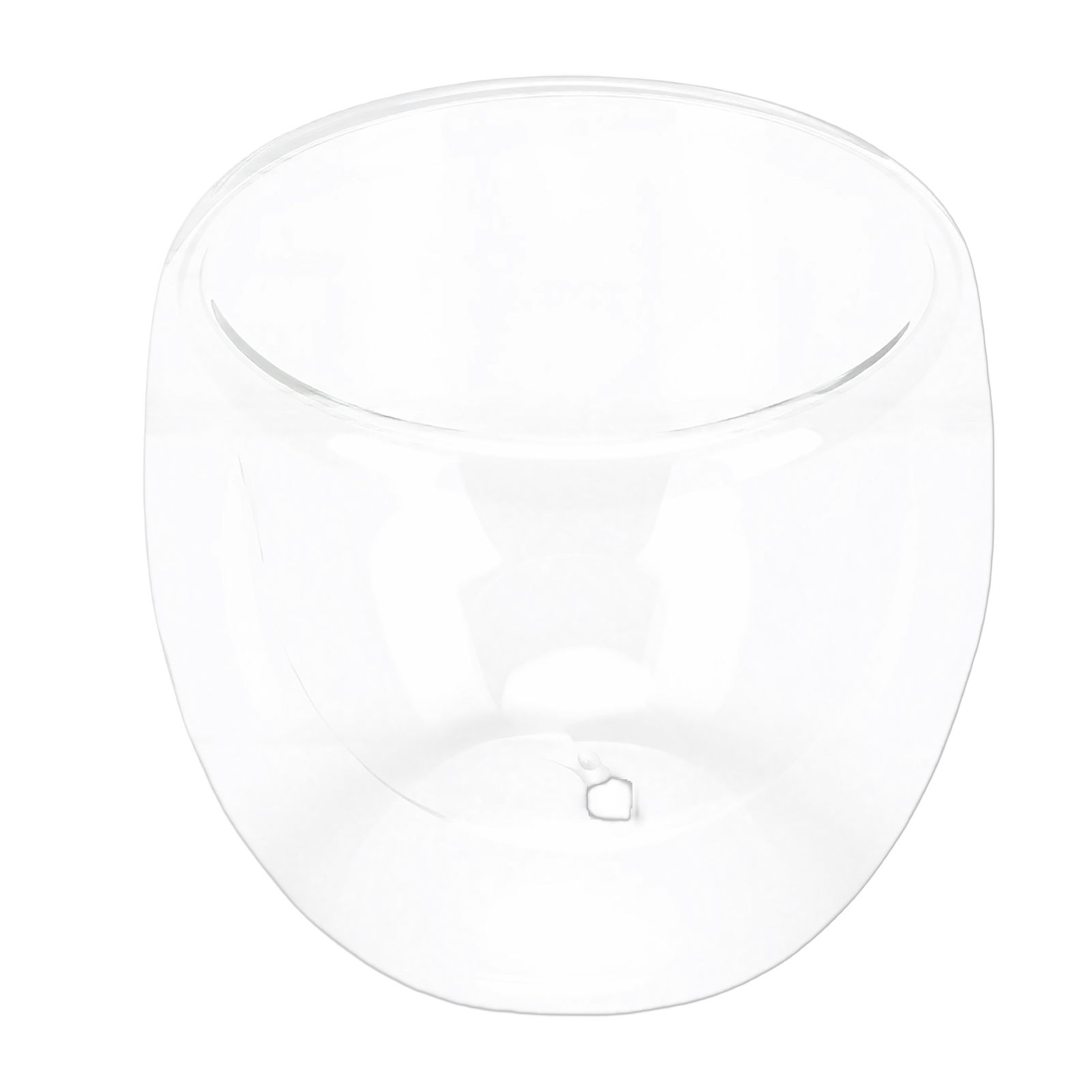 6pcs Double Walled Coffee Cups Egg Shape Insulated Double Walled Glasses for view 5