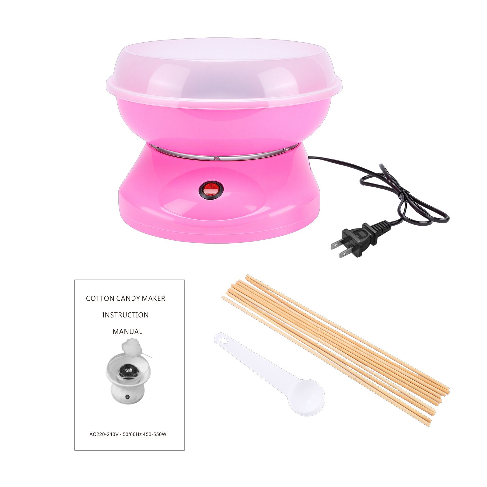 Marshmallow Machine Portable Electric Candy Floss Maker Large Sugar Holder view 2
