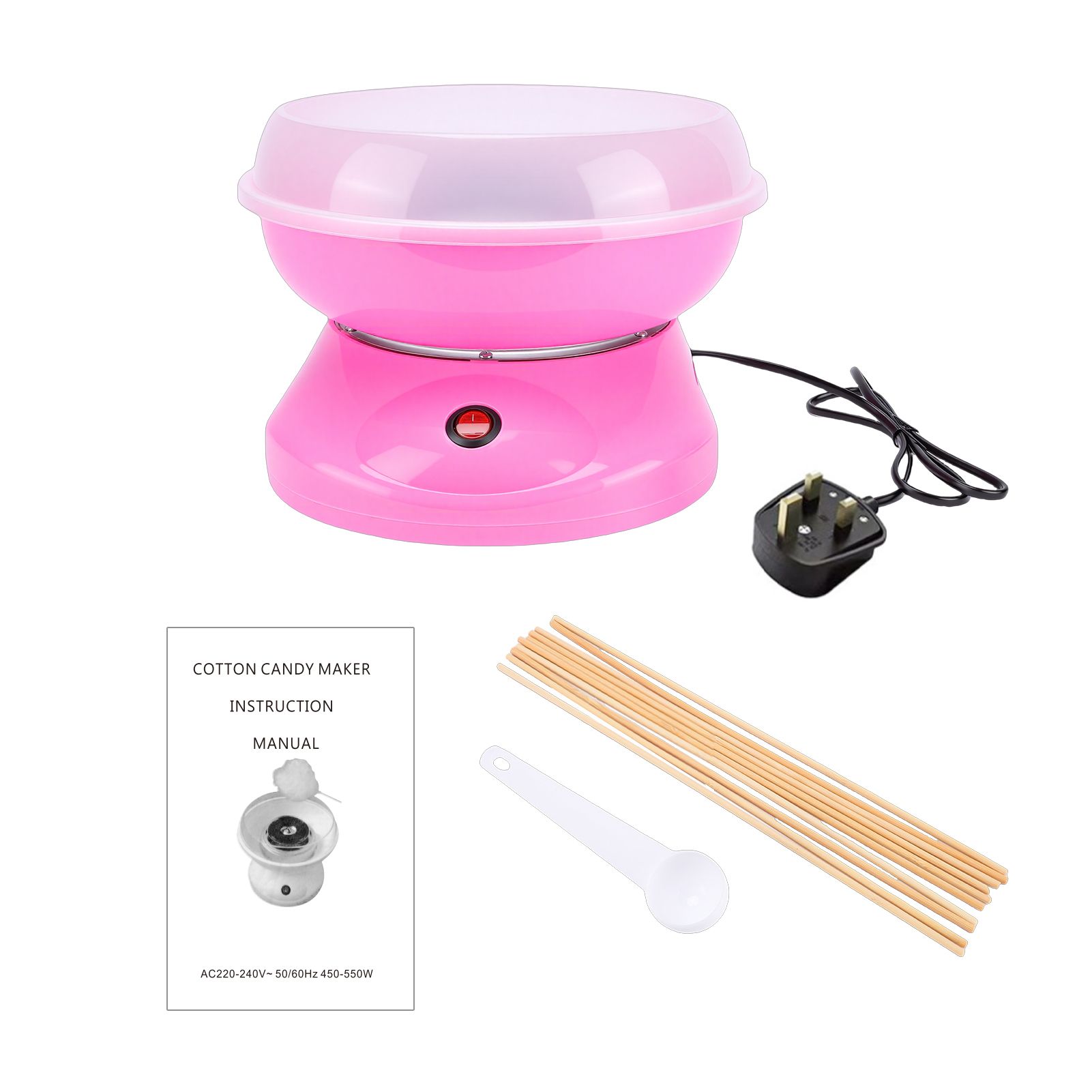 Marshmallow Machine Portable Electric Candy Floss Maker Large Sugar Holder view 2