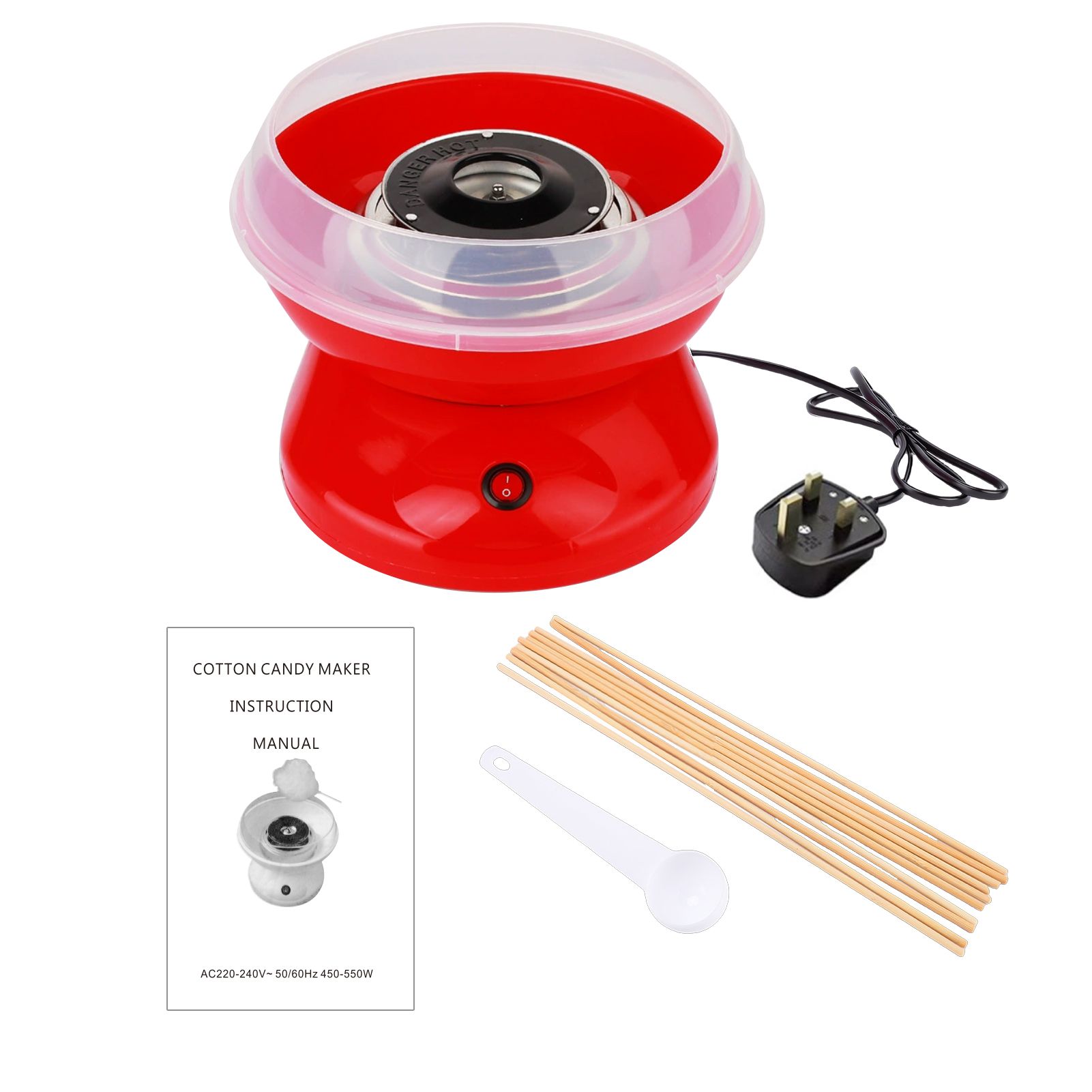 Marshmallow Machine Portable Electric Candy Floss Maker Large Sugar Holder view 2