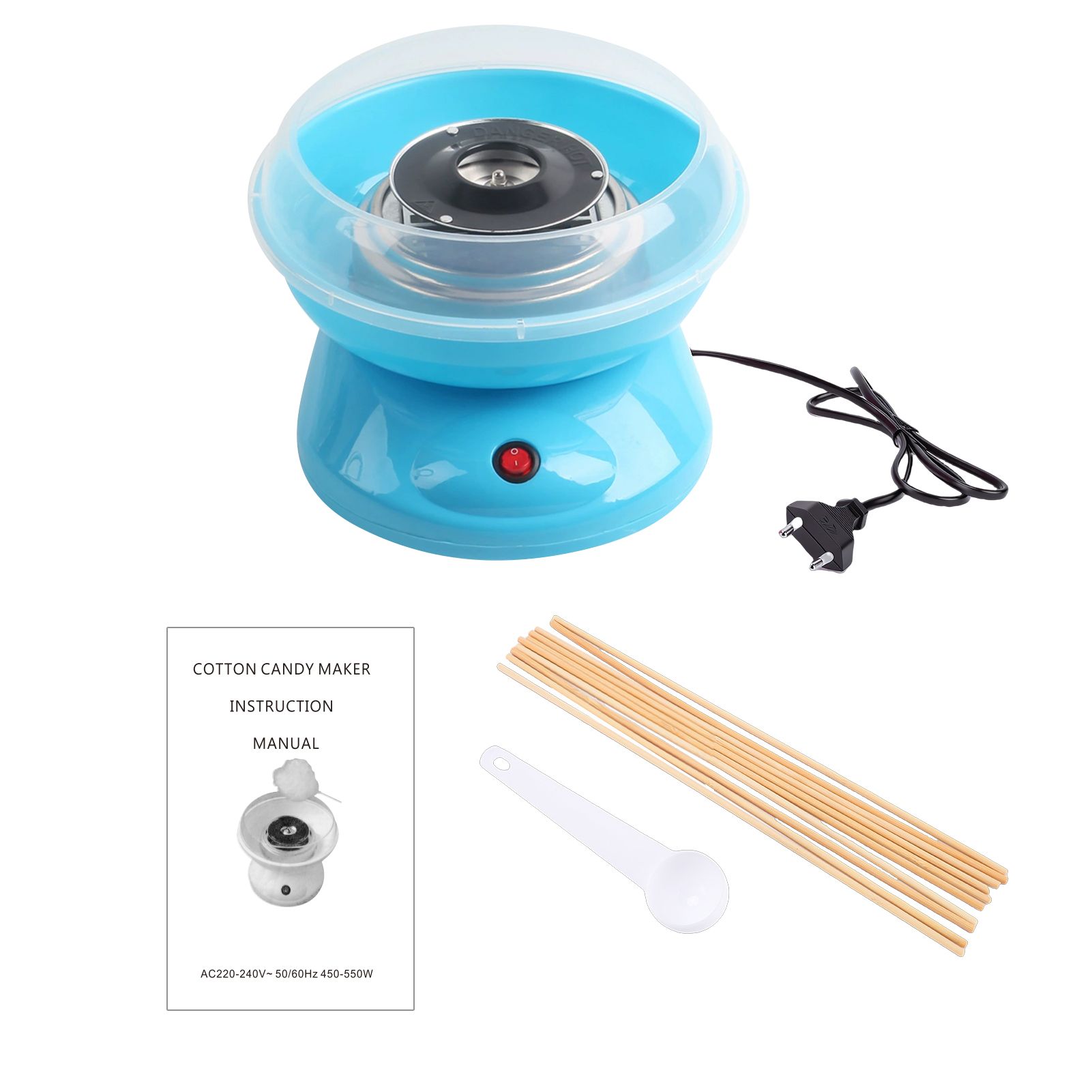 Marshmallow Machine Portable Electric Candy Floss Maker Large Sugar Holder view 2