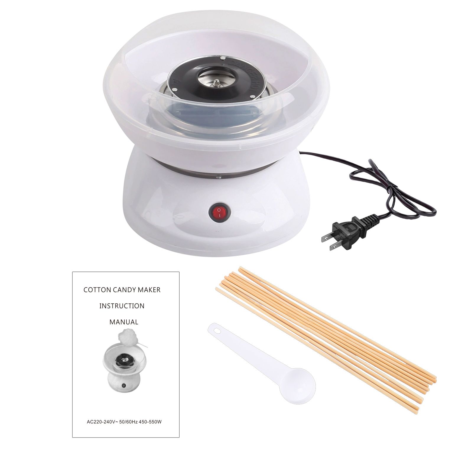 Marshmallow Machine Portable Electric Candy Floss Maker Large Sugar Holder view 2