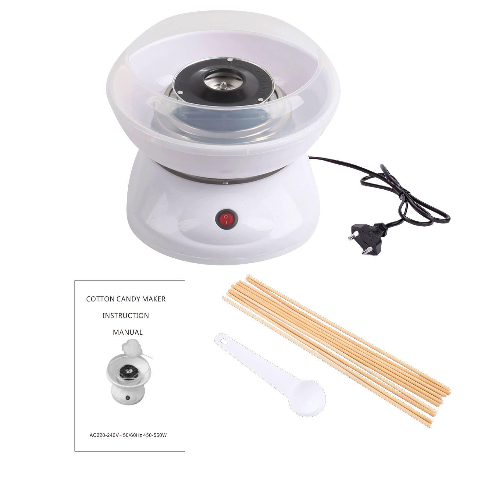 Marshmallow Machine Portable Electric Candy Floss Maker Large Sugar Holder view 2
