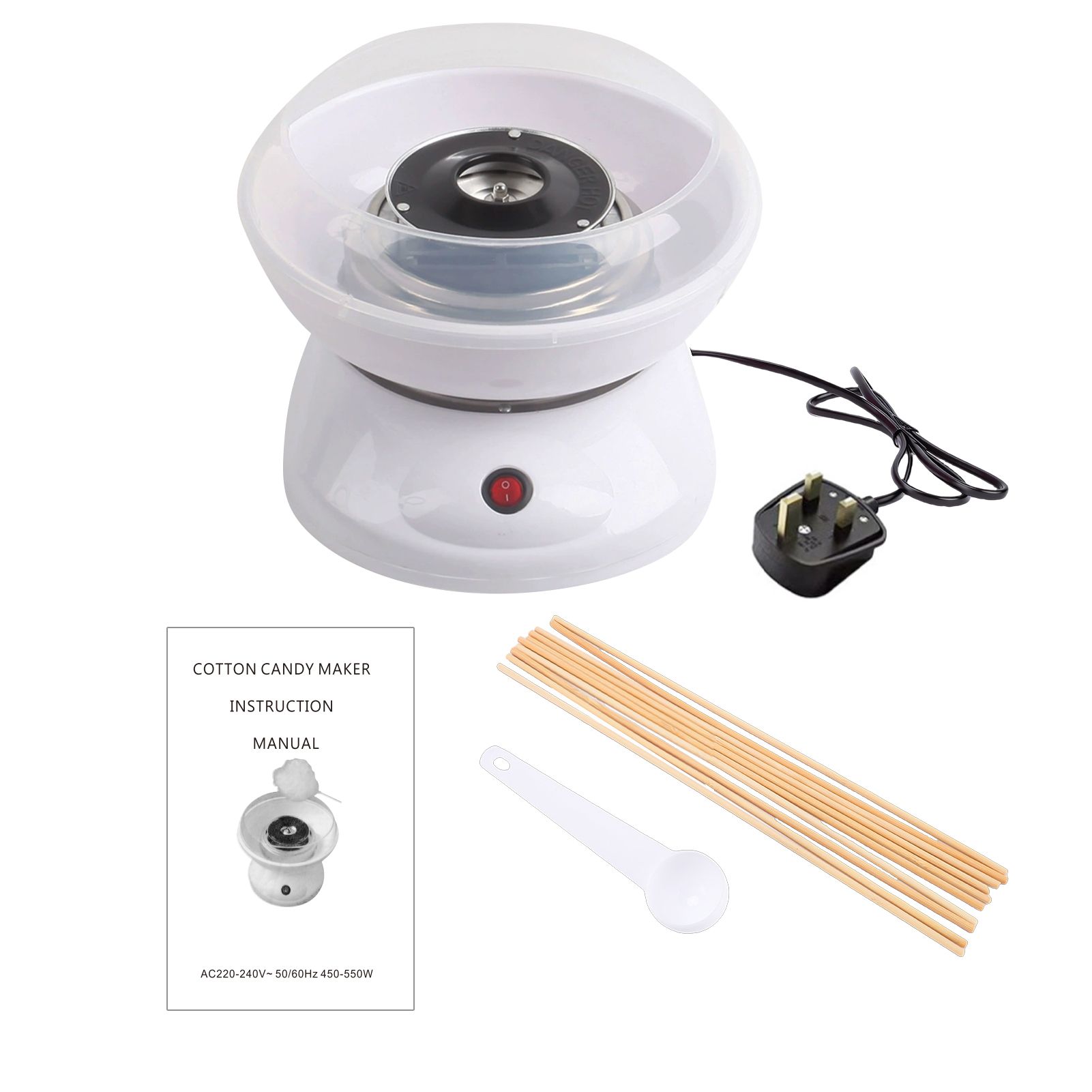 Marshmallow Machine Portable Electric Candy Floss Maker Large Sugar Holder view 2