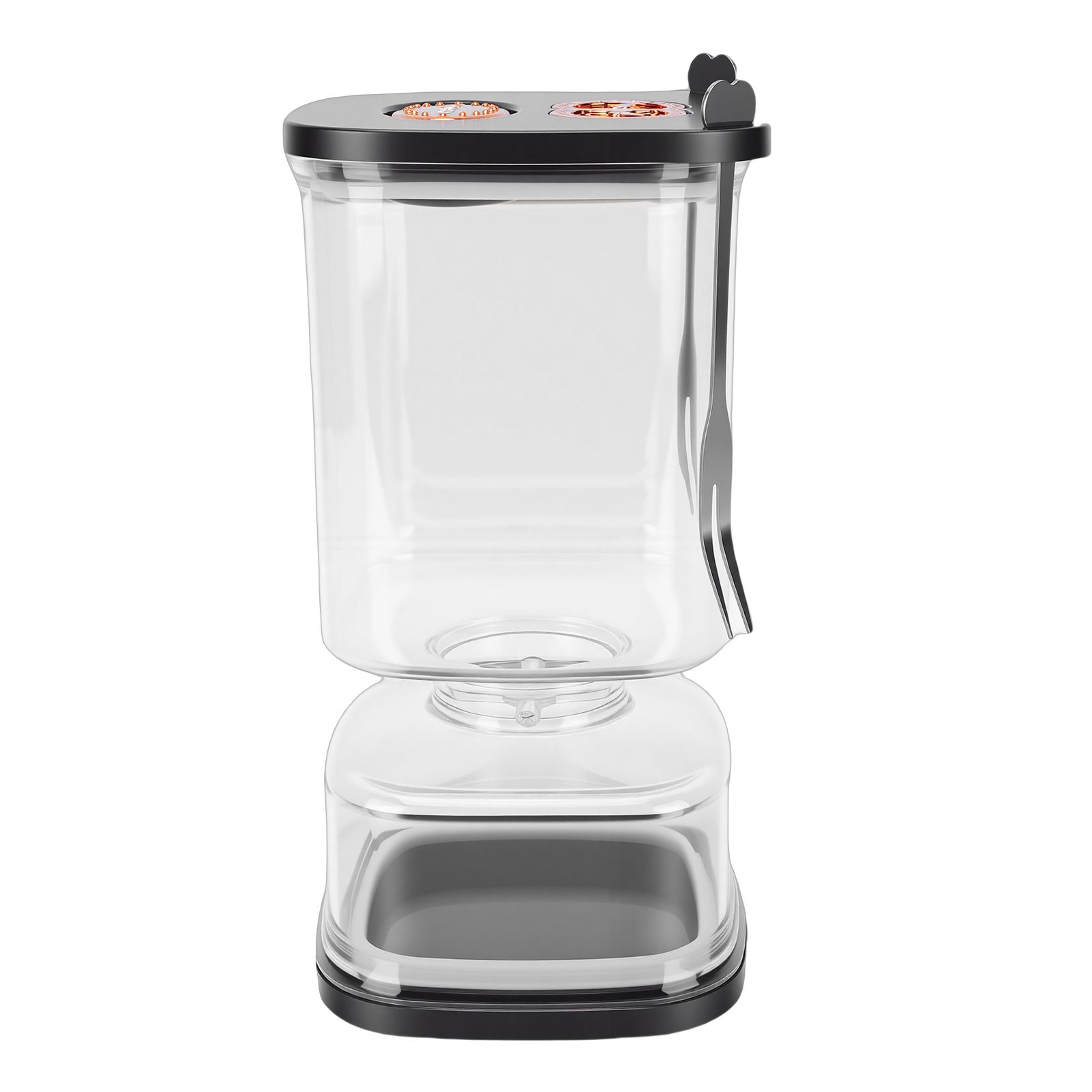 Pickle Jar Black Square Plastic 1000ml Airtight Juice Separator Pickle Jar view 4