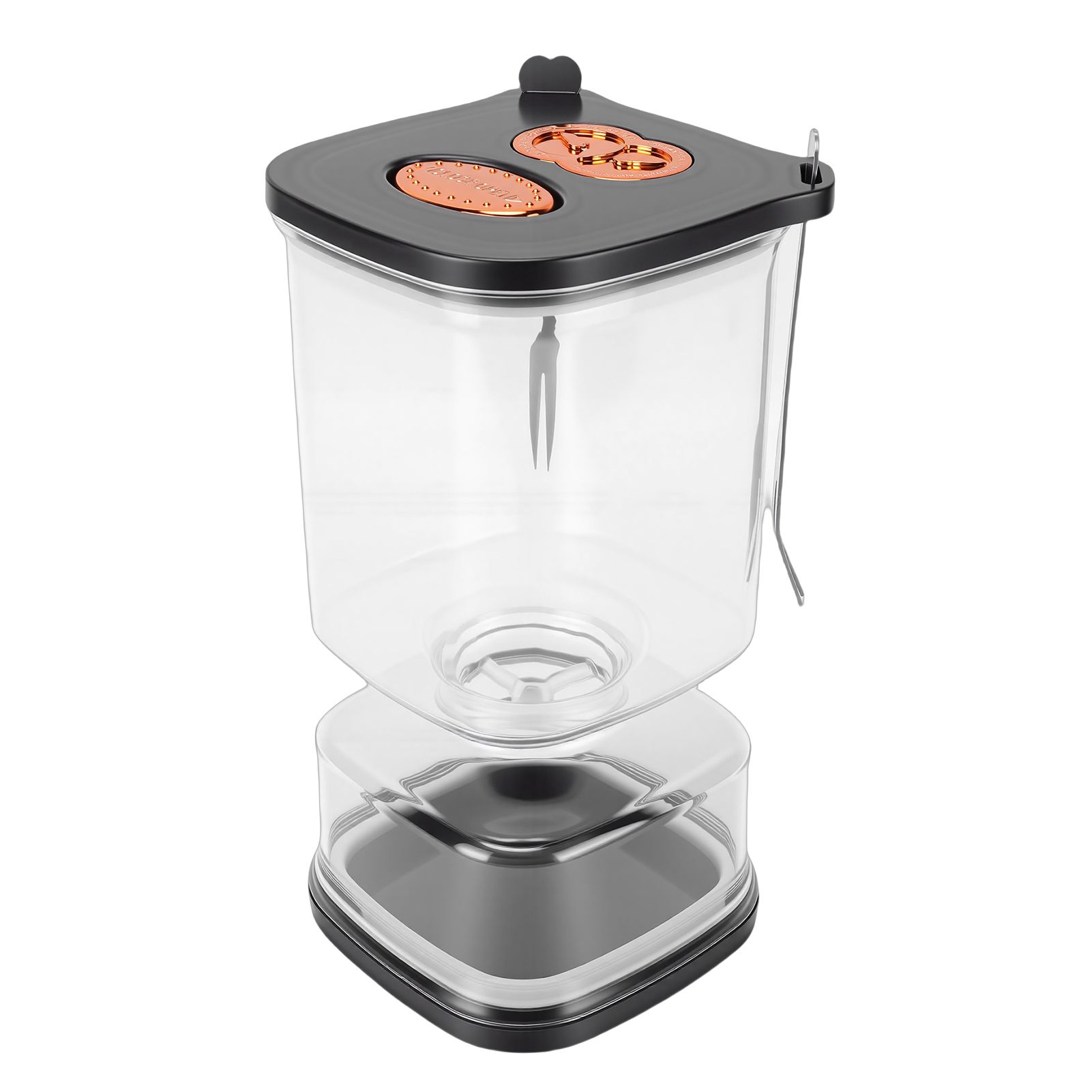 Pickle Jar Black Square Plastic 1000ml Airtight Juice Separator Pickle Jar view 12