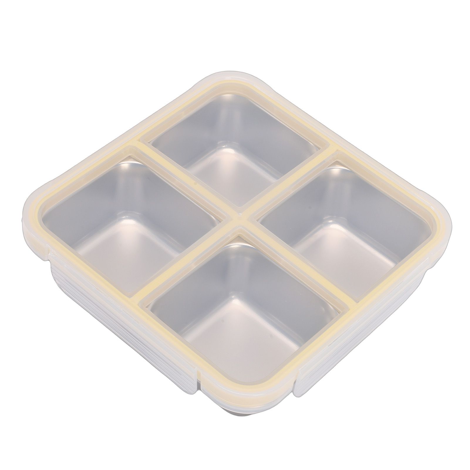 304 Stainless Steel Lunch Box 4 Compartment Divided Food Storage Container view 9