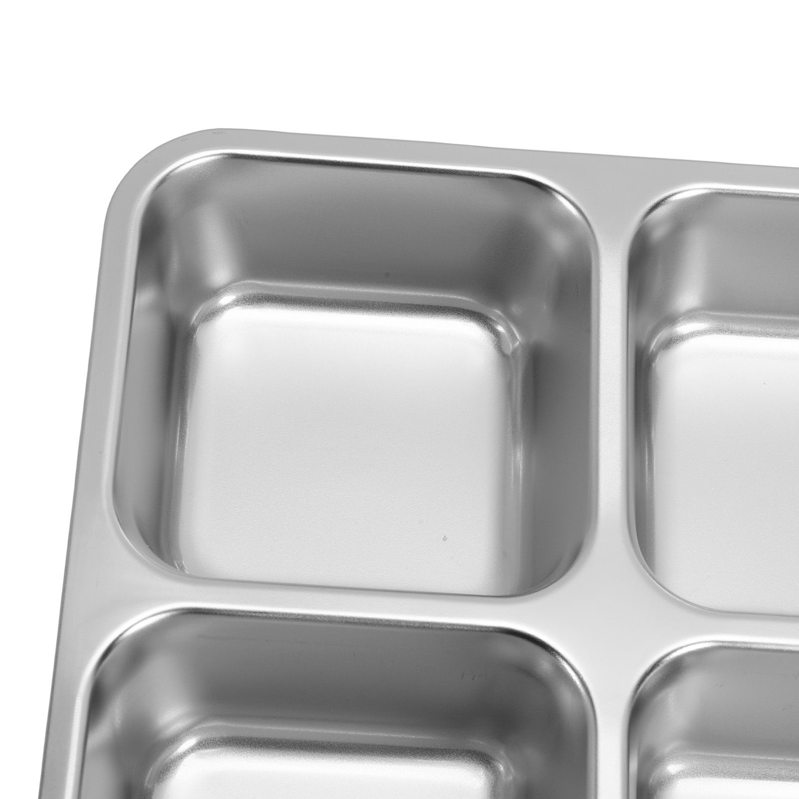 304 Stainless Steel Lunch Box 4 Compartment Divided Food Storage Container view 7