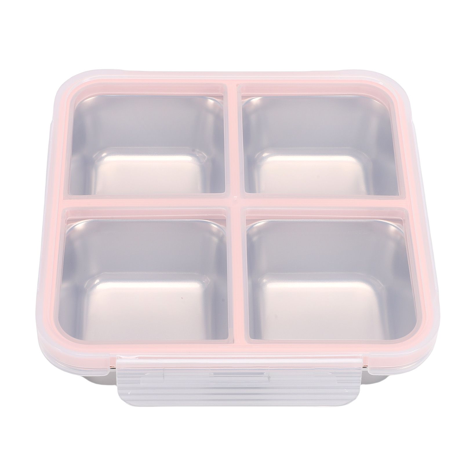 304 Stainless Steel Lunch Box 4 Compartment Divided Food Storage Container view 8