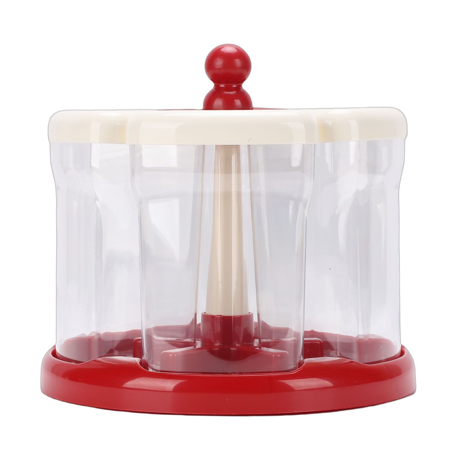Rice Dispenser 5 Grid Food Grade PP PET Airtight 360° Rotating Grain Storage view 3