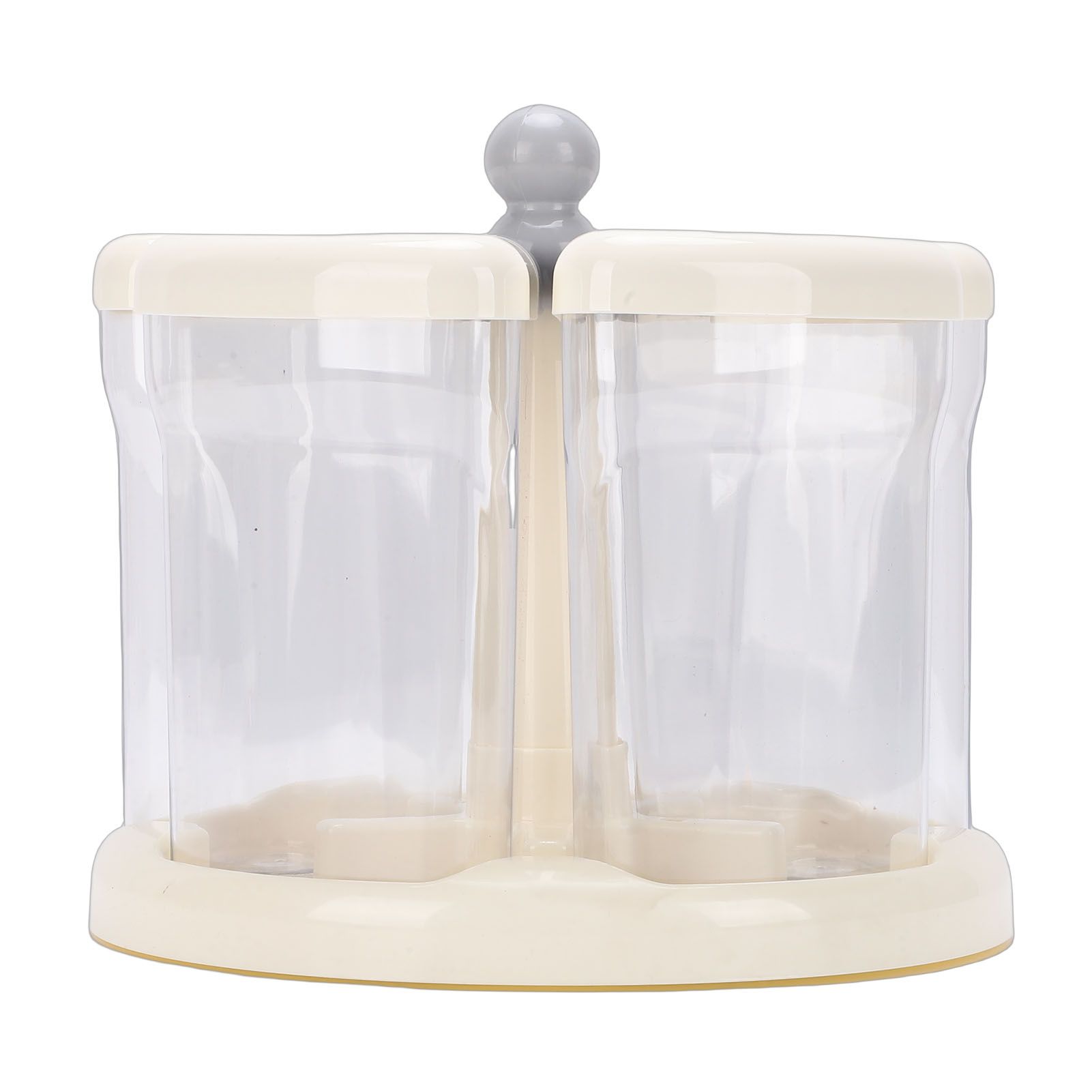 Rice Dispenser 5 Grid Food Grade PP PET Airtight 360° Rotating Grain Storage view 3