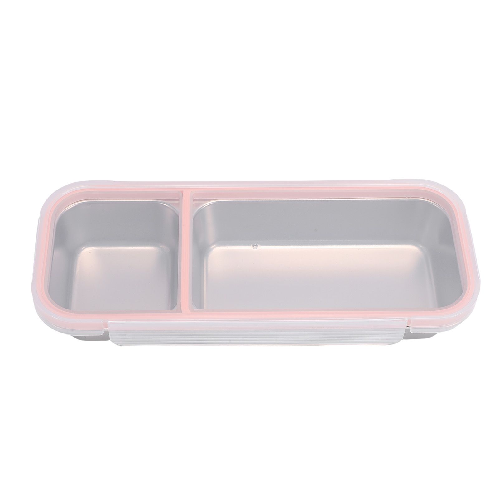 Portable Snack Container 304 Stainless Steel Sealed 2 Compartment Food Storage view 6