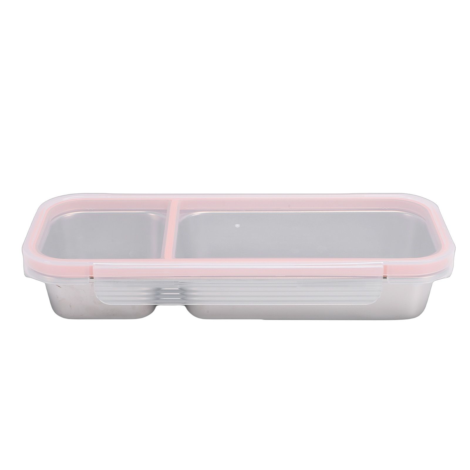 Portable Snack Container 304 Stainless Steel Sealed 2 Compartment Food Storage view 8