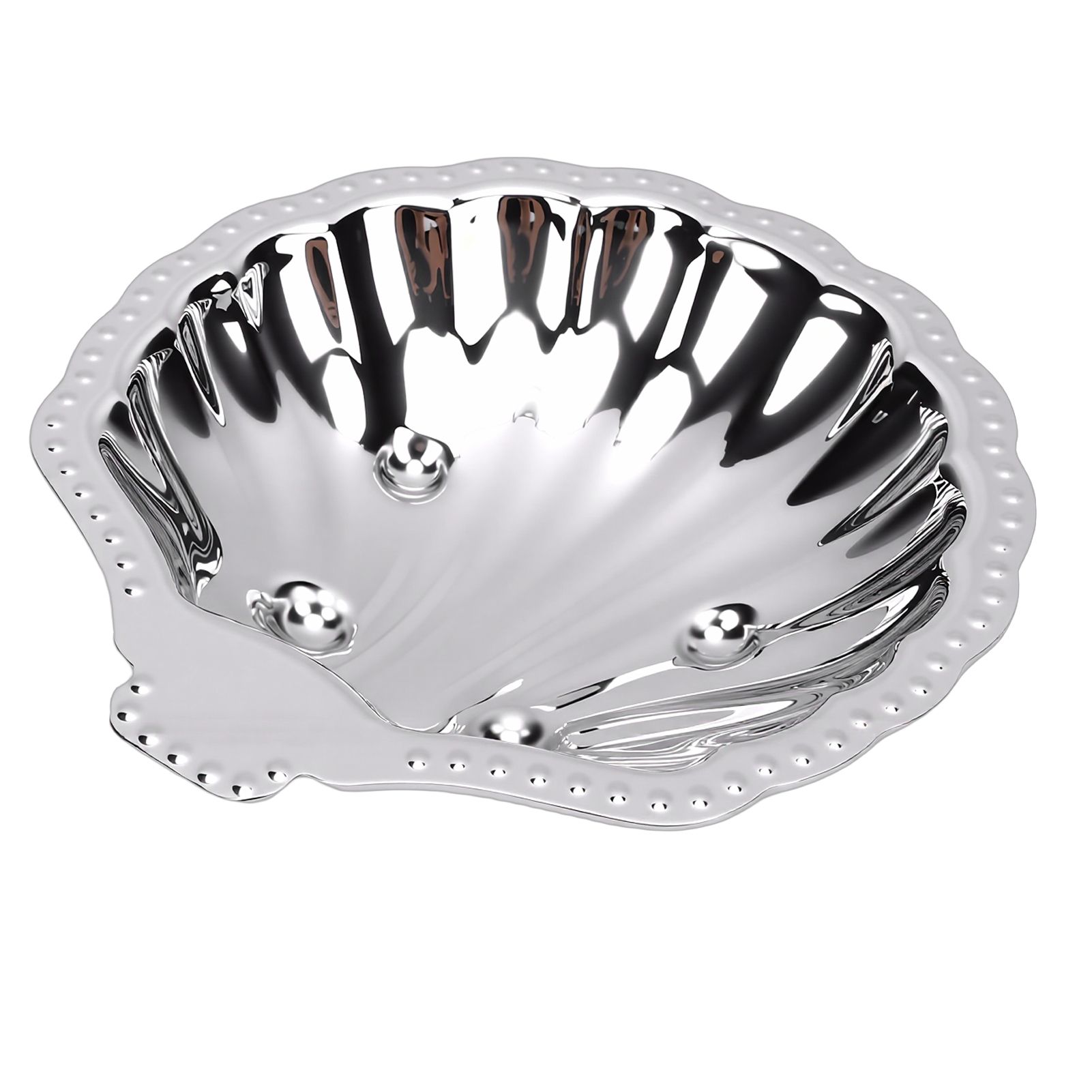 Metal Snack Serving Dish 304 Stainless Steel Vintage Shell Shape Jewelry view 6