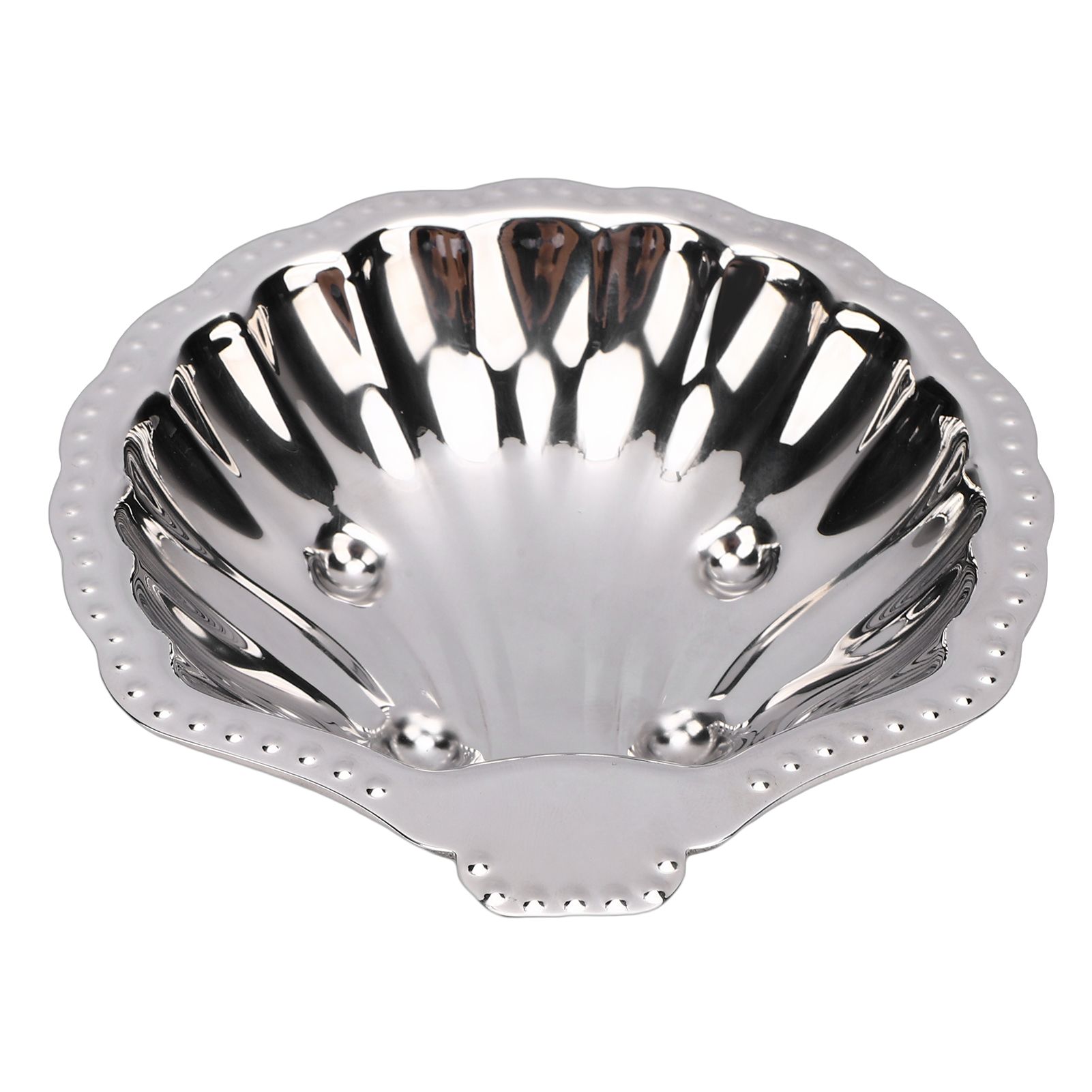 Metal Snack Serving Dish 304 Stainless Steel Vintage Shell Shape Jewelry view 7