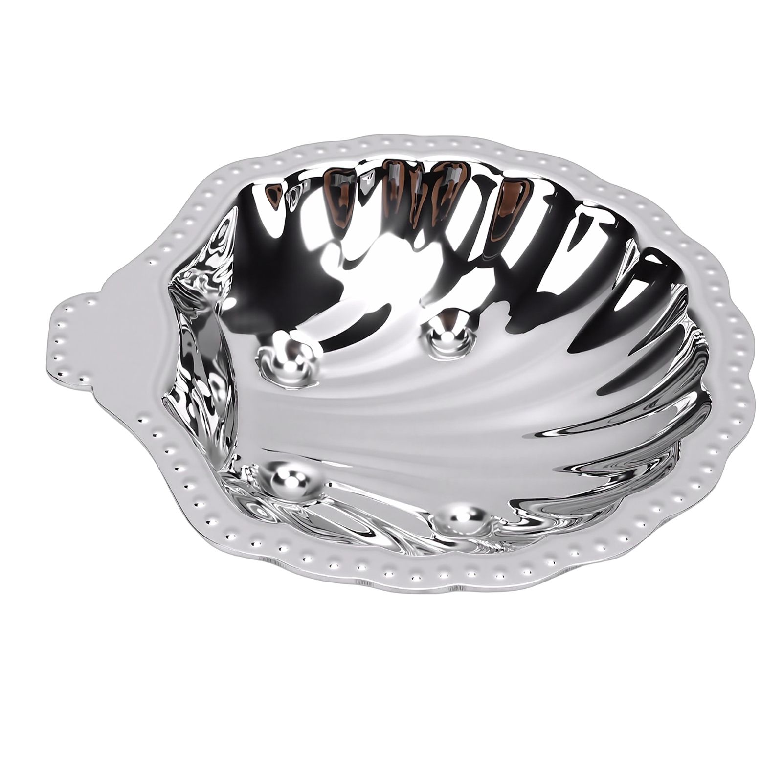 Metal Snack Serving Dish 304 Stainless Steel Vintage Shell Shape Jewelry view 8