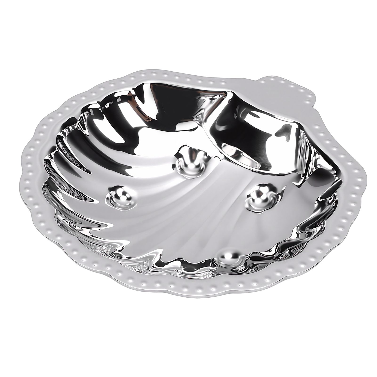 Metal Snack Serving Dish 304 Stainless Steel Vintage Shell Shape Jewelry view 10
