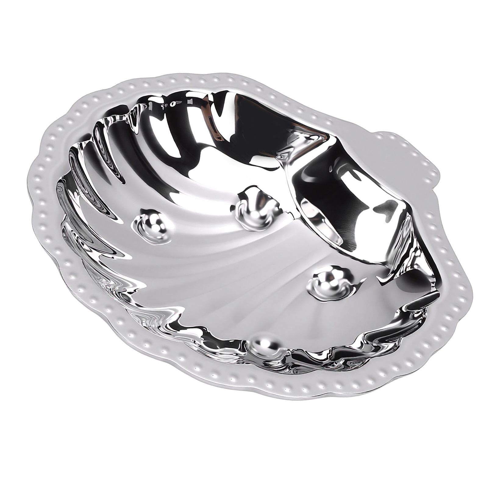 Metal Snack Serving Dish 304 Stainless Steel Vintage Shell Shape Jewelry view 12
