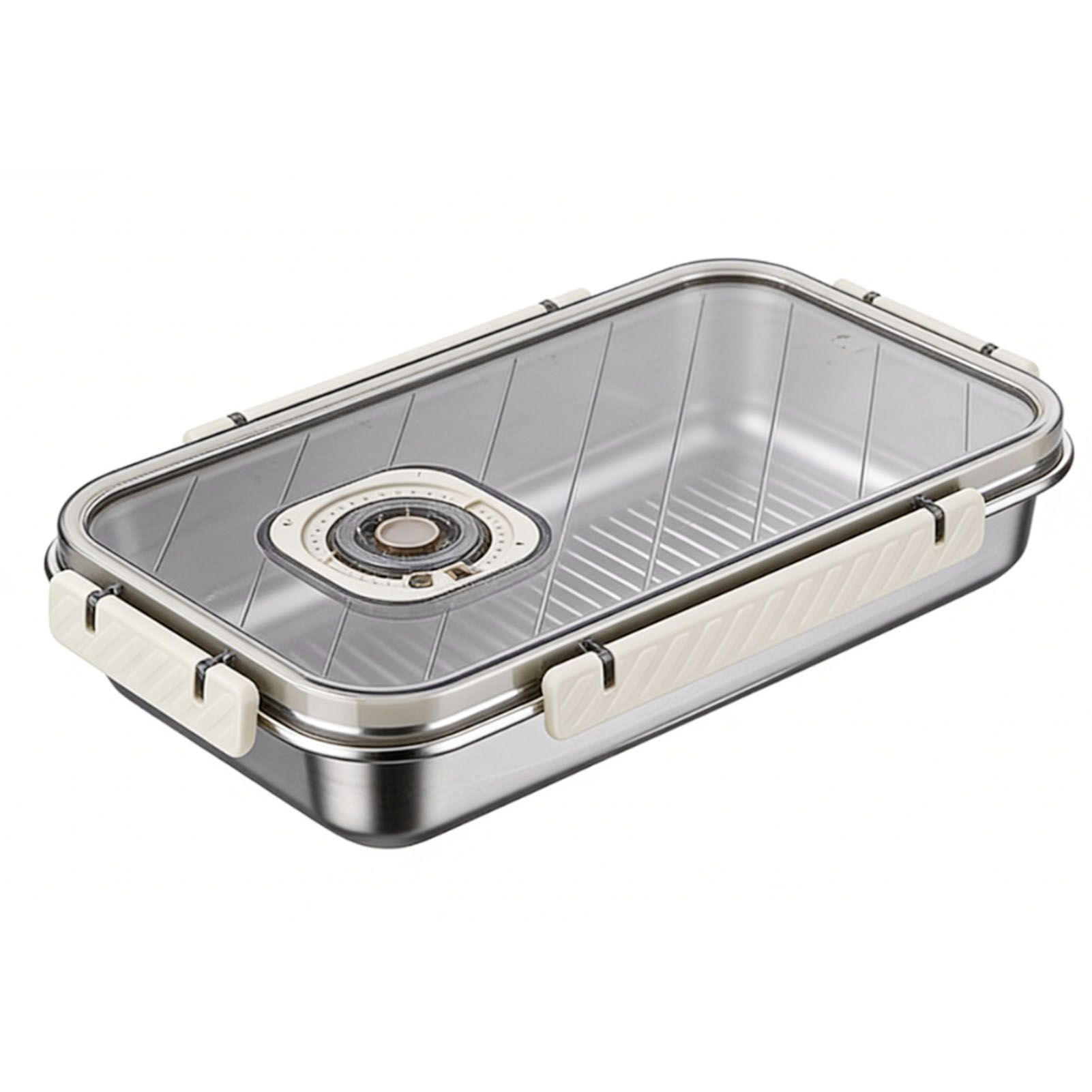 Bread Storage Container Stainless Steel Dishwasher Safe Time Recording Bread view 4