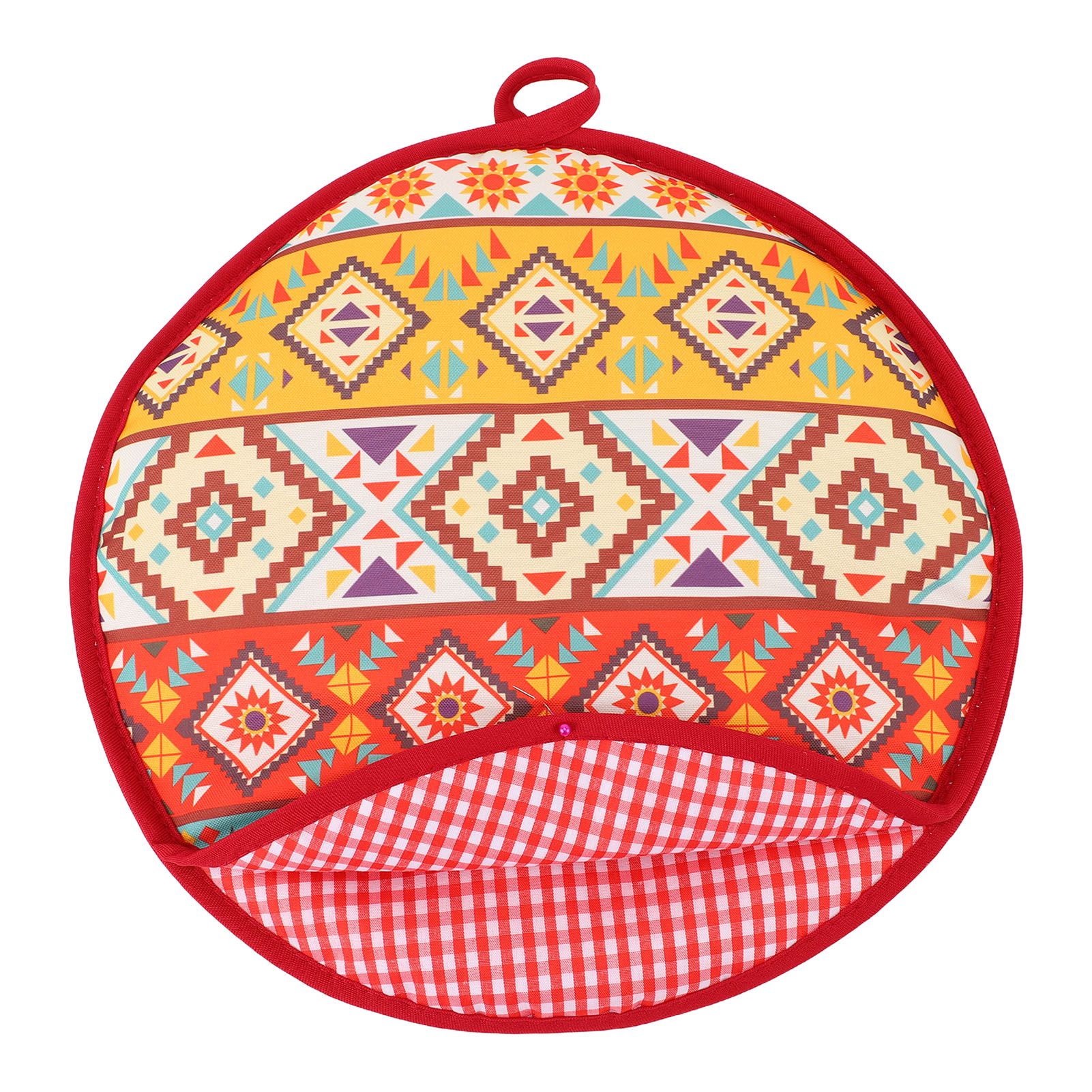 Tortilla Warmer Pouch 11.81in Microwavable Fabric Tortilla Heater Pouch view 3