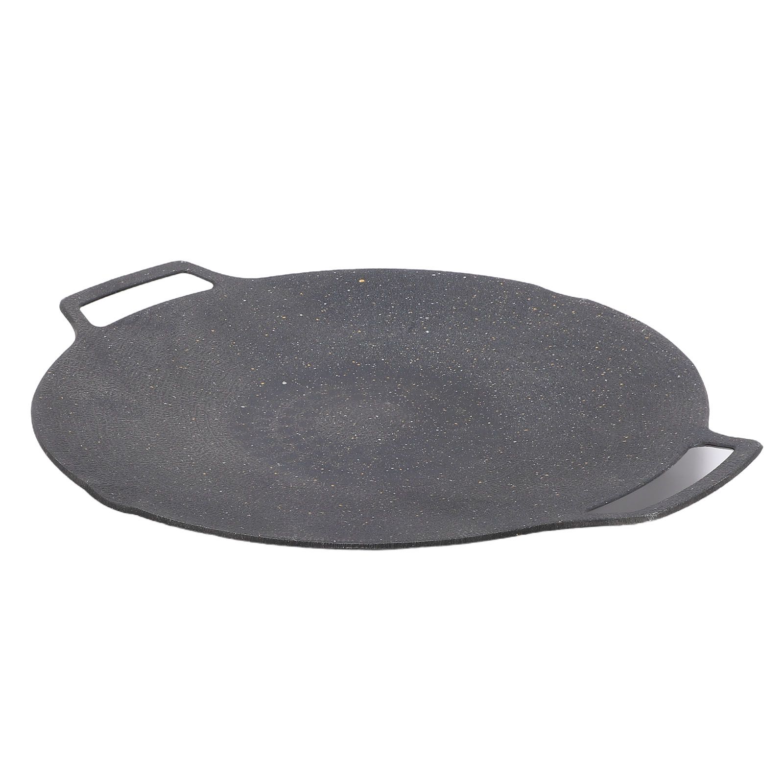 Round BBQ Grill Pan Anti Stick Coating Induction Cooker Griddle Plate for view 6
