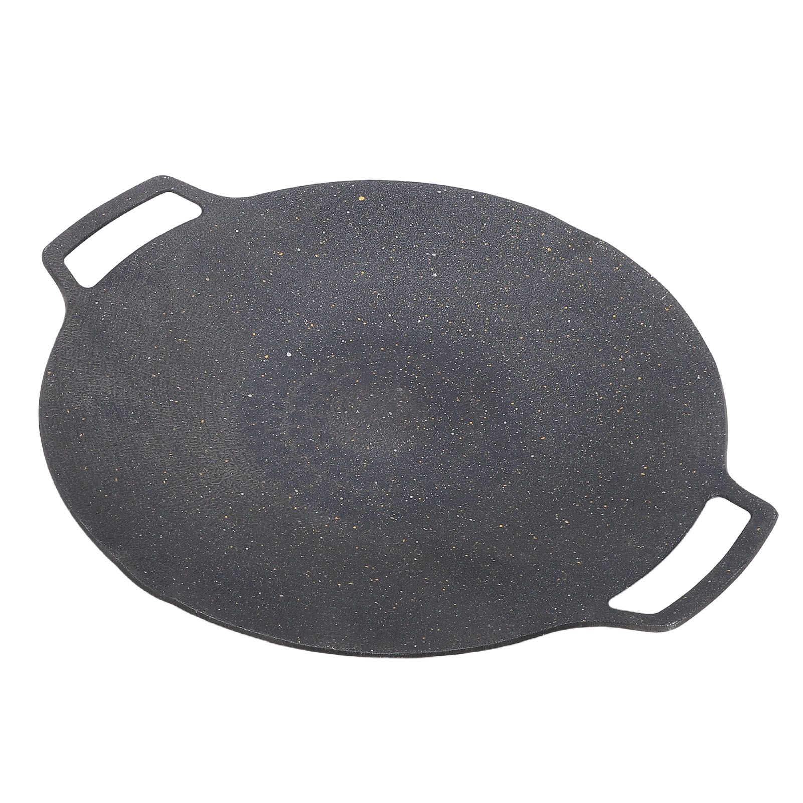 Round BBQ Grill Pan Anti Stick Coating Induction Cooker Griddle Plate for view 8