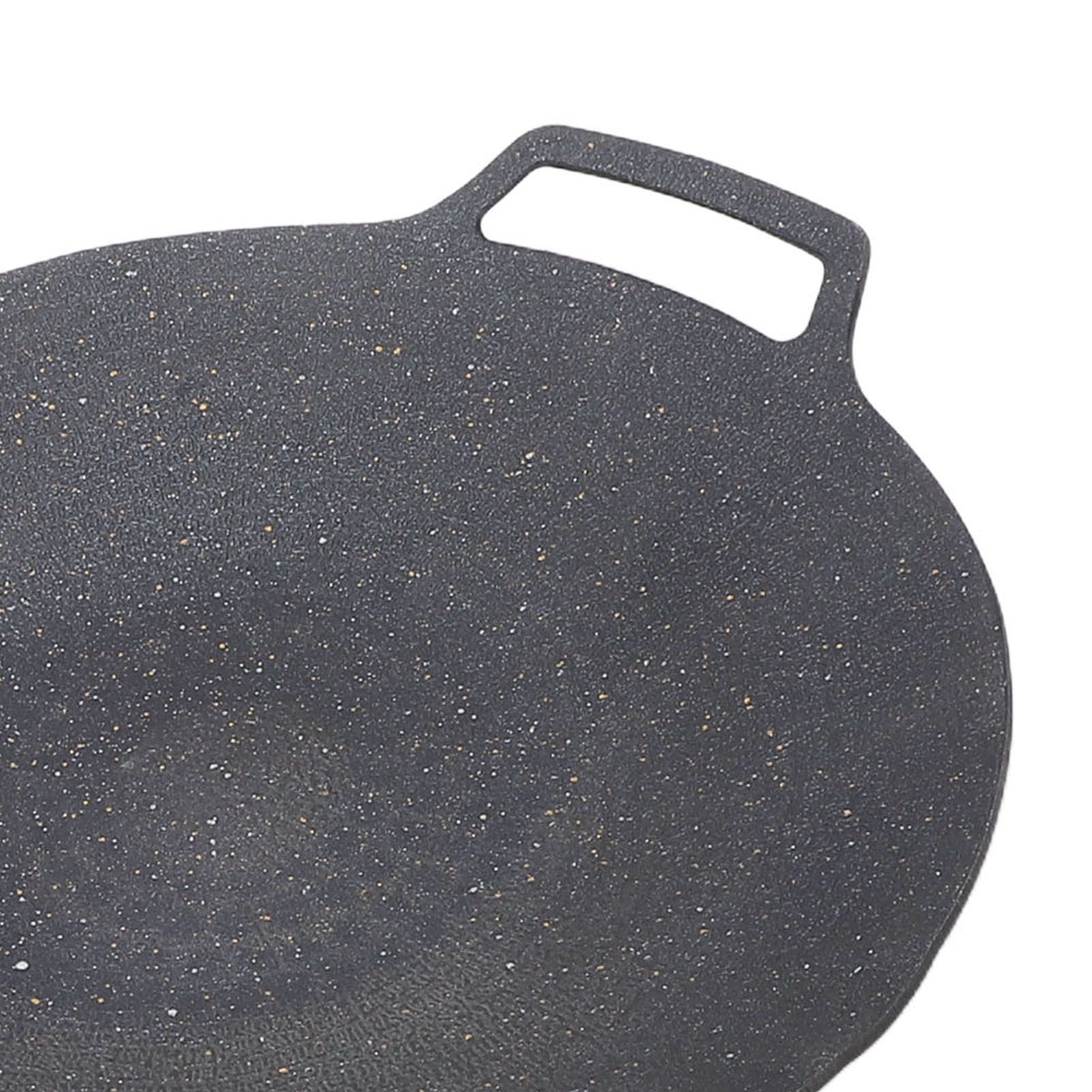 Round BBQ Grill Pan Anti Stick Coating Induction Cooker Griddle Plate for view 9