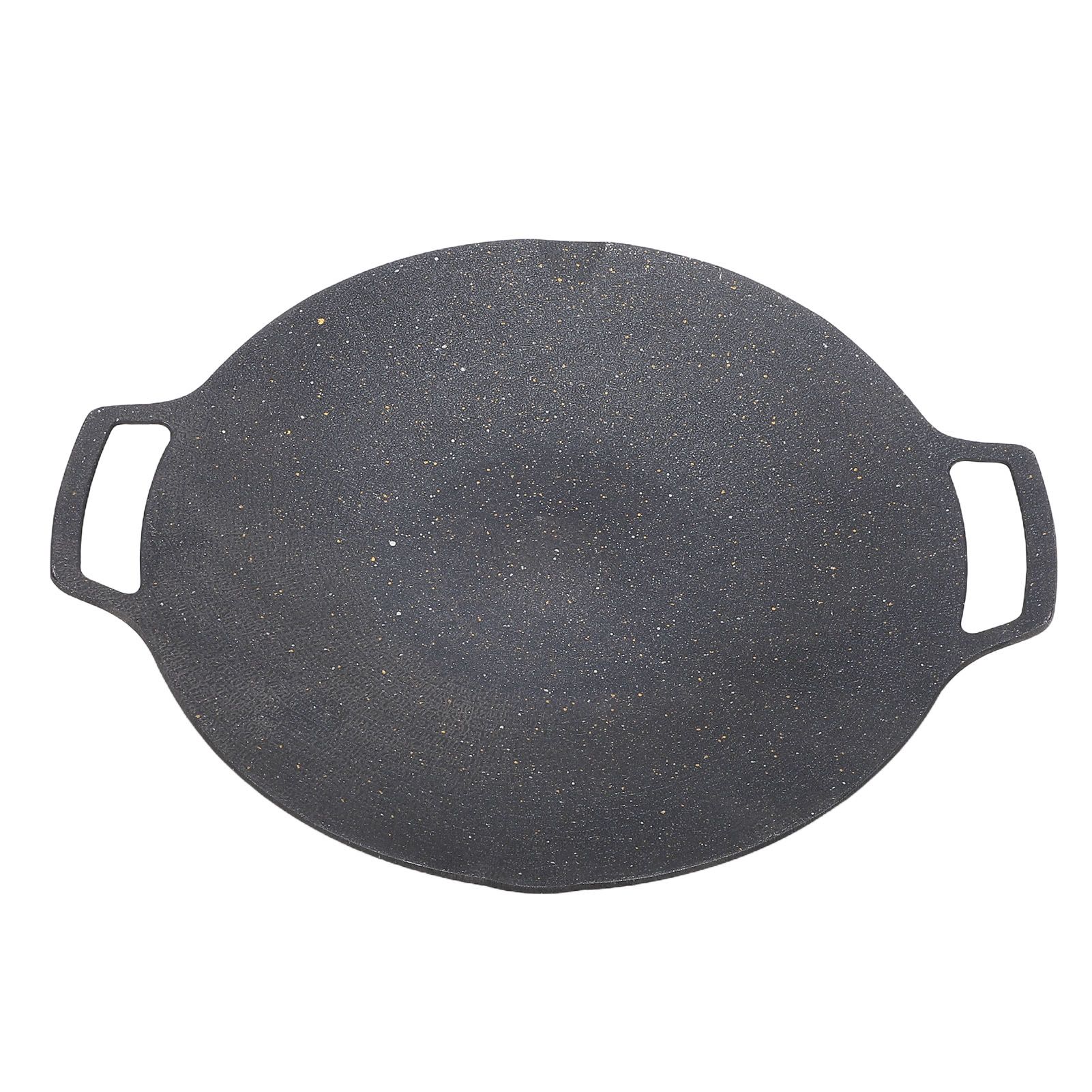 Round BBQ Grill Pan Anti Stick Coating Induction Cooker Griddle Plate for view 10