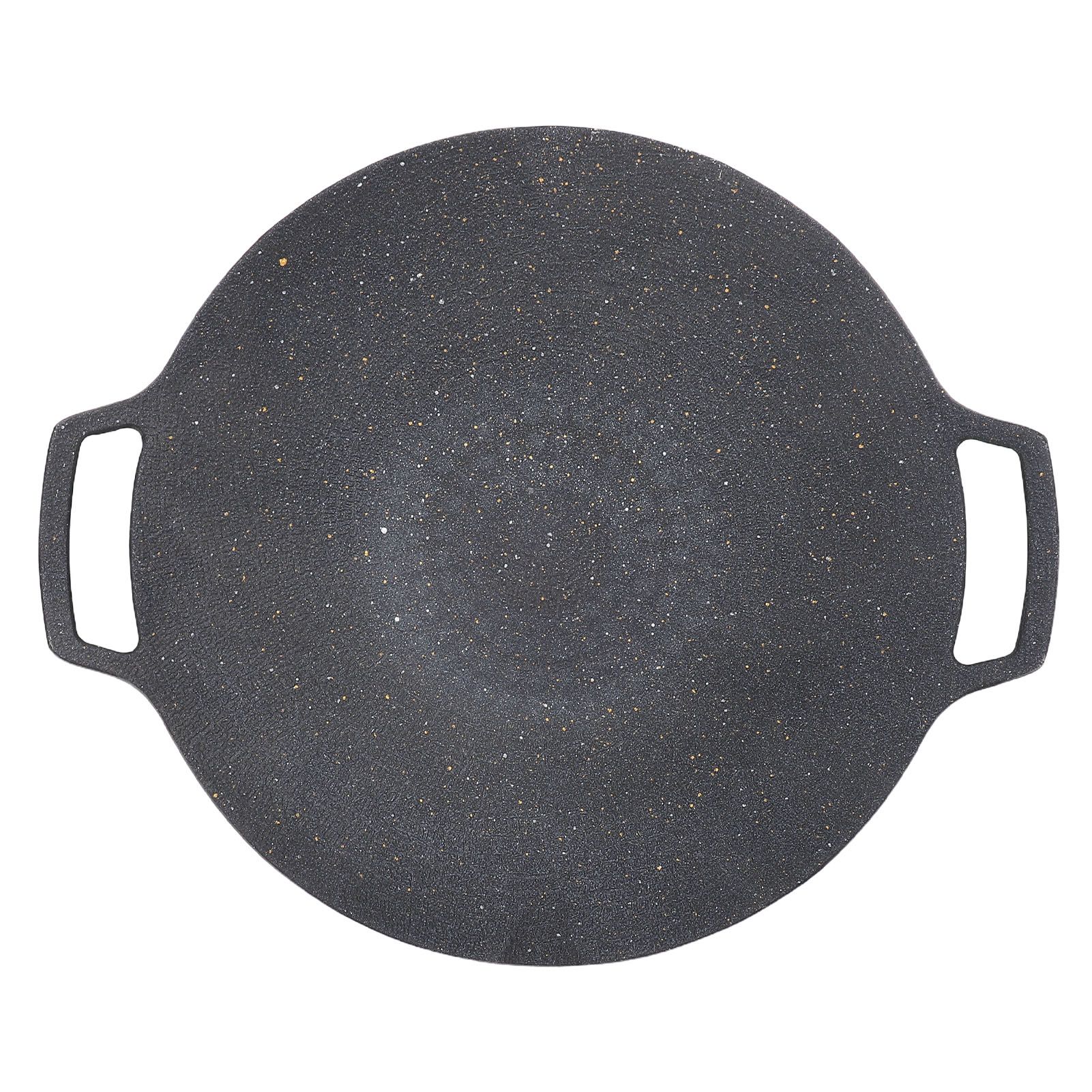 Round BBQ Grill Pan Anti Stick Coating Induction Cooker Griddle Plate for view 12
