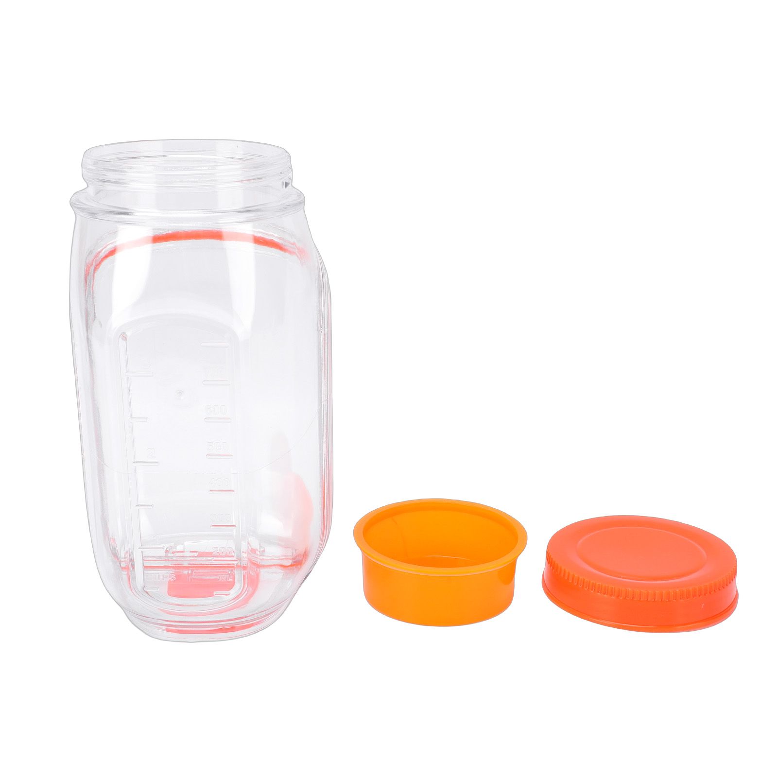 Salad Jar Plastic Reusable Side Open Leakproof Portable Salad Container with view 4