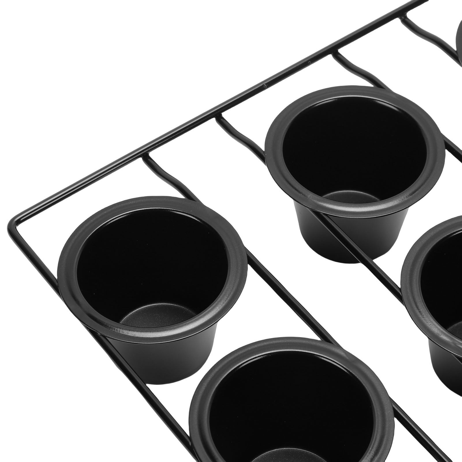 12 Cup Muffin Pan Carbon Steel Cupcake Baking Pan Anti Stick Cupcake Tin for view 2
