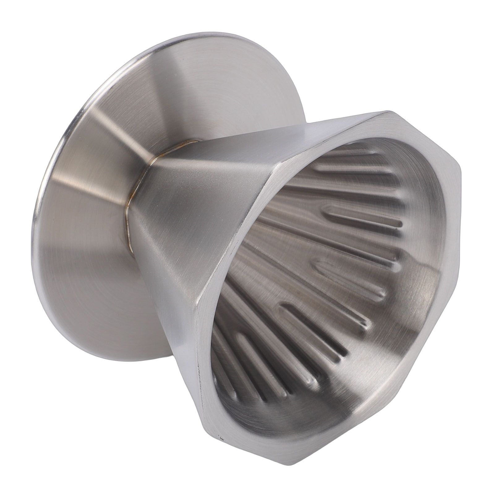 Pour Over Coffee Dripper 304 Stainless Steel Double Layer Octagonal Metal Cone view 6