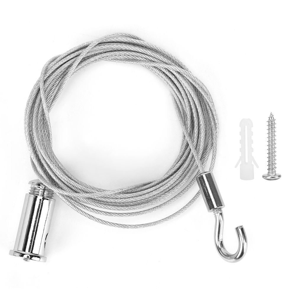 Chandelier Steel Wire Rope Ceiling Fixture Pendant Lamps Light Fittings view 2