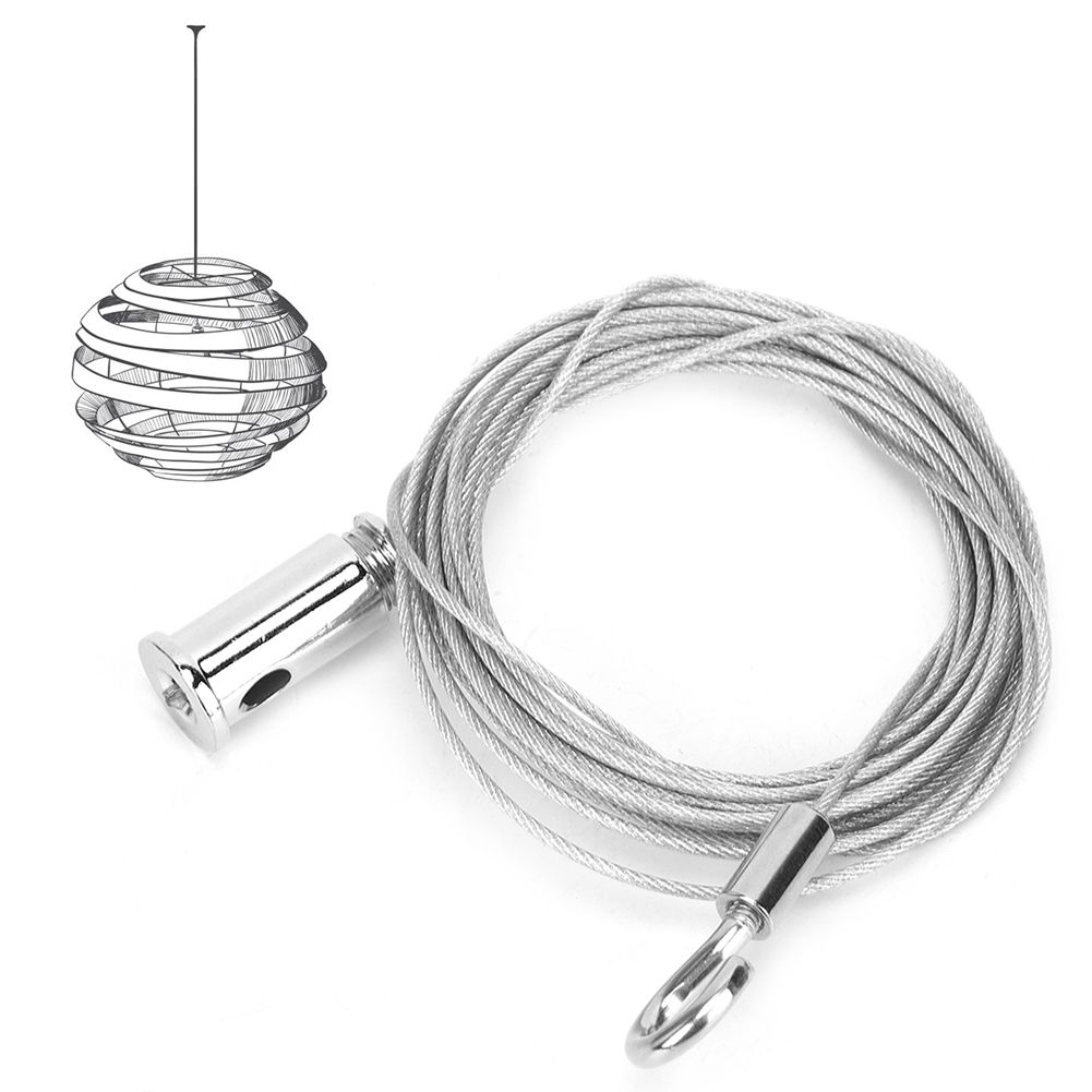 Chandelier Steel Wire Rope Ceiling Fixture Pendant Lamps Light Fittings view 3