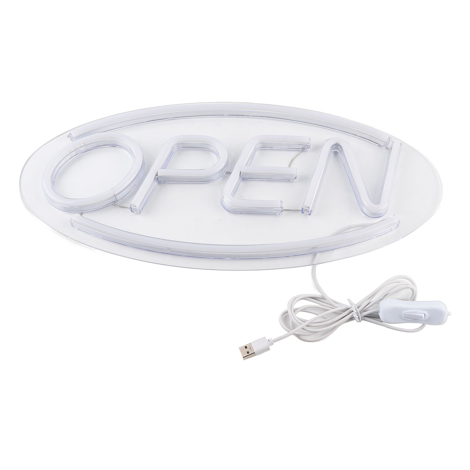 OPEN Letters Shaped Hanging LED Neon Light Shop Signs USB LED Light for Home Store view 2