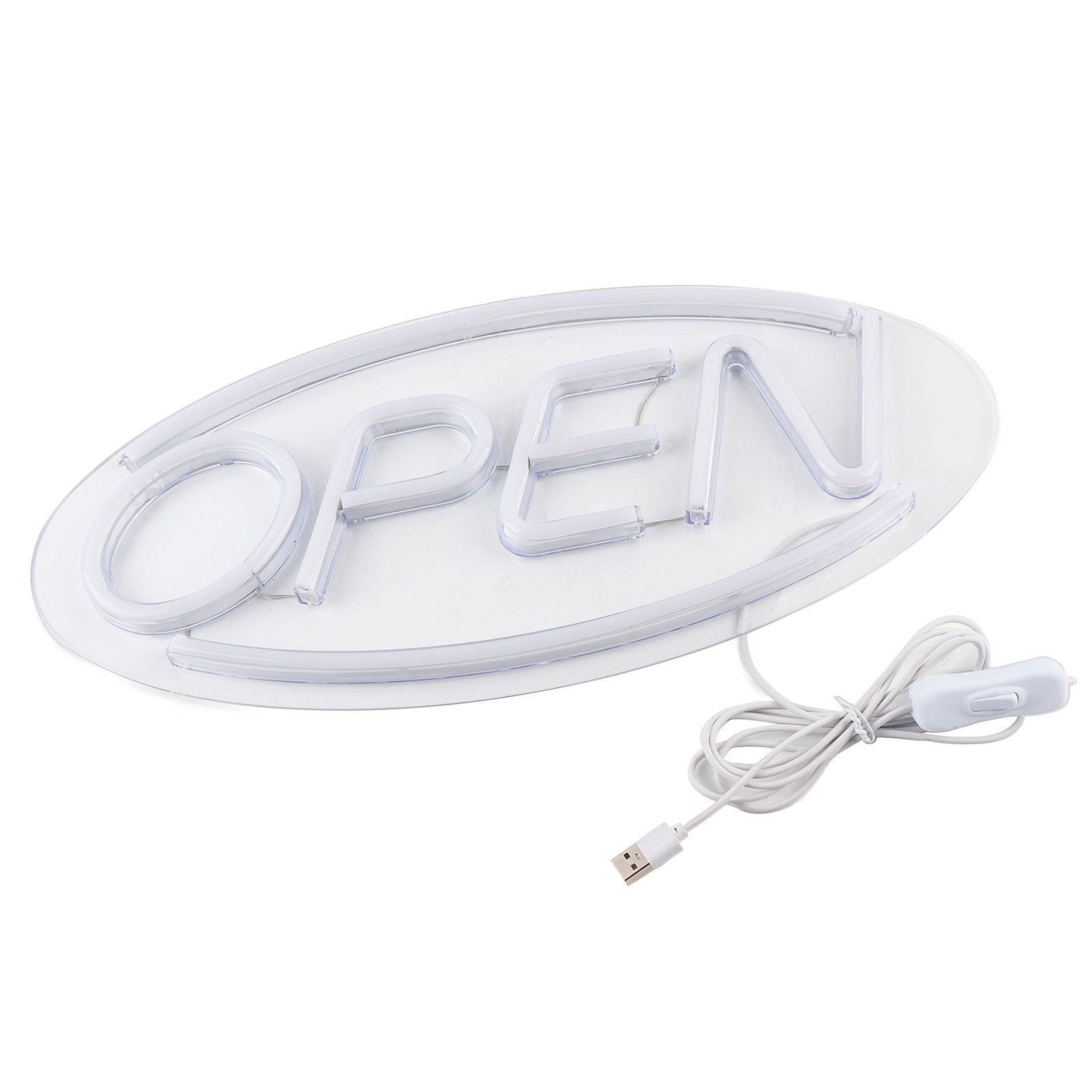 OPEN Letters Shaped Hanging LED Neon Light Shop Signs USB LED Light for Home Store view 3