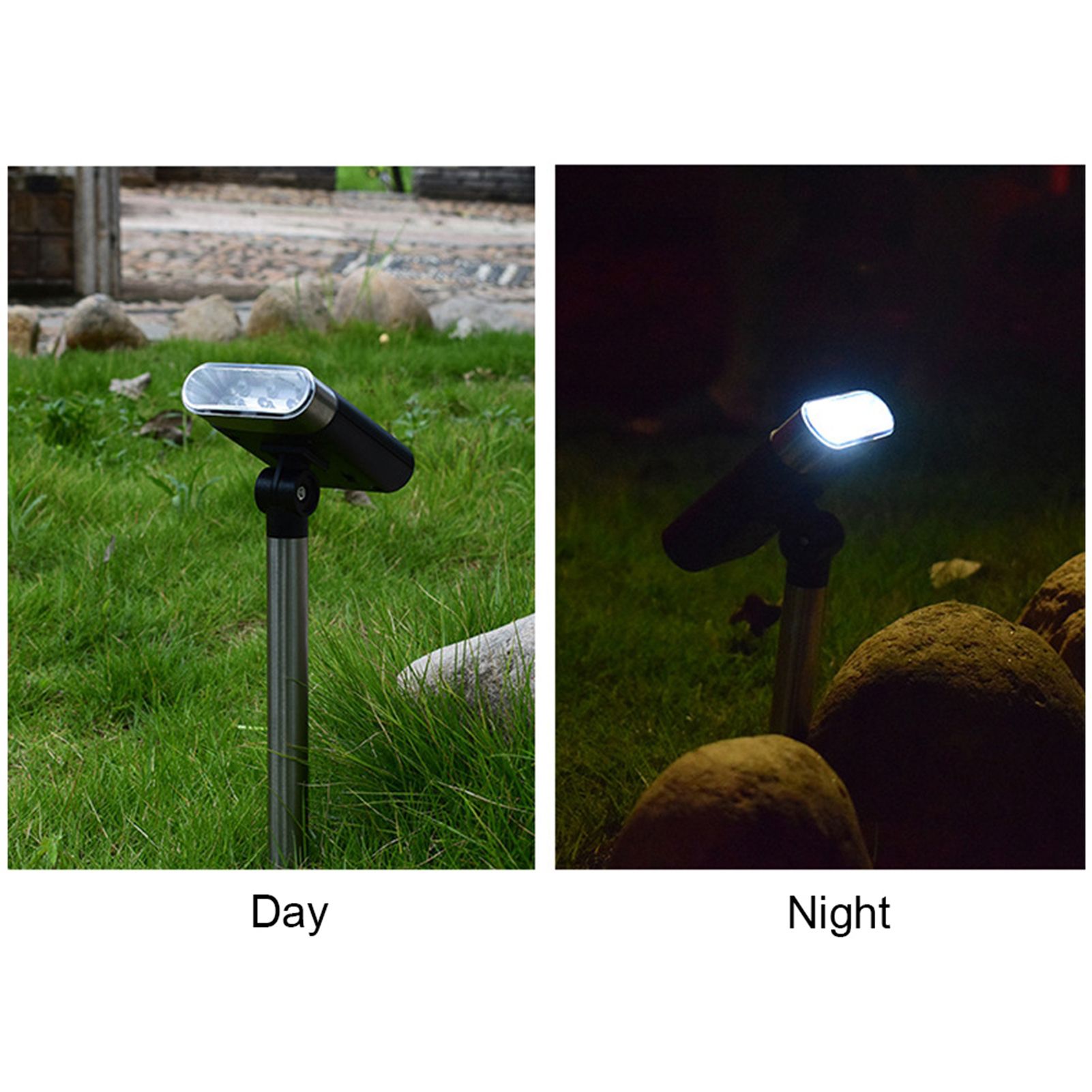 Outdoor Waterproof 3 LED Solar Power Spot Light Garden Yard Lawn Lamp Decoration view 10