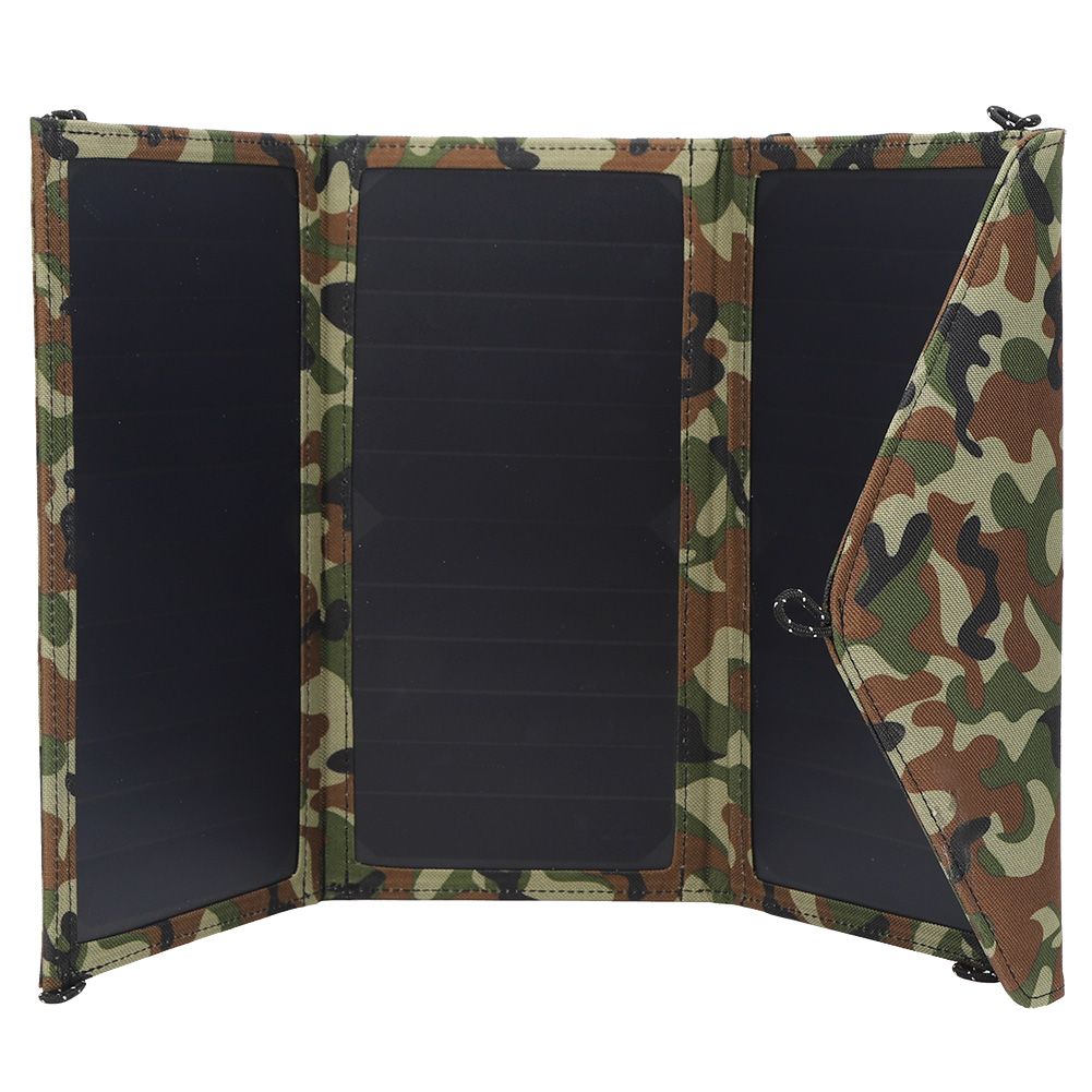 21W 5V Dual USB Port Portable Flexible Folding Waterproof Solar Panel for view 4