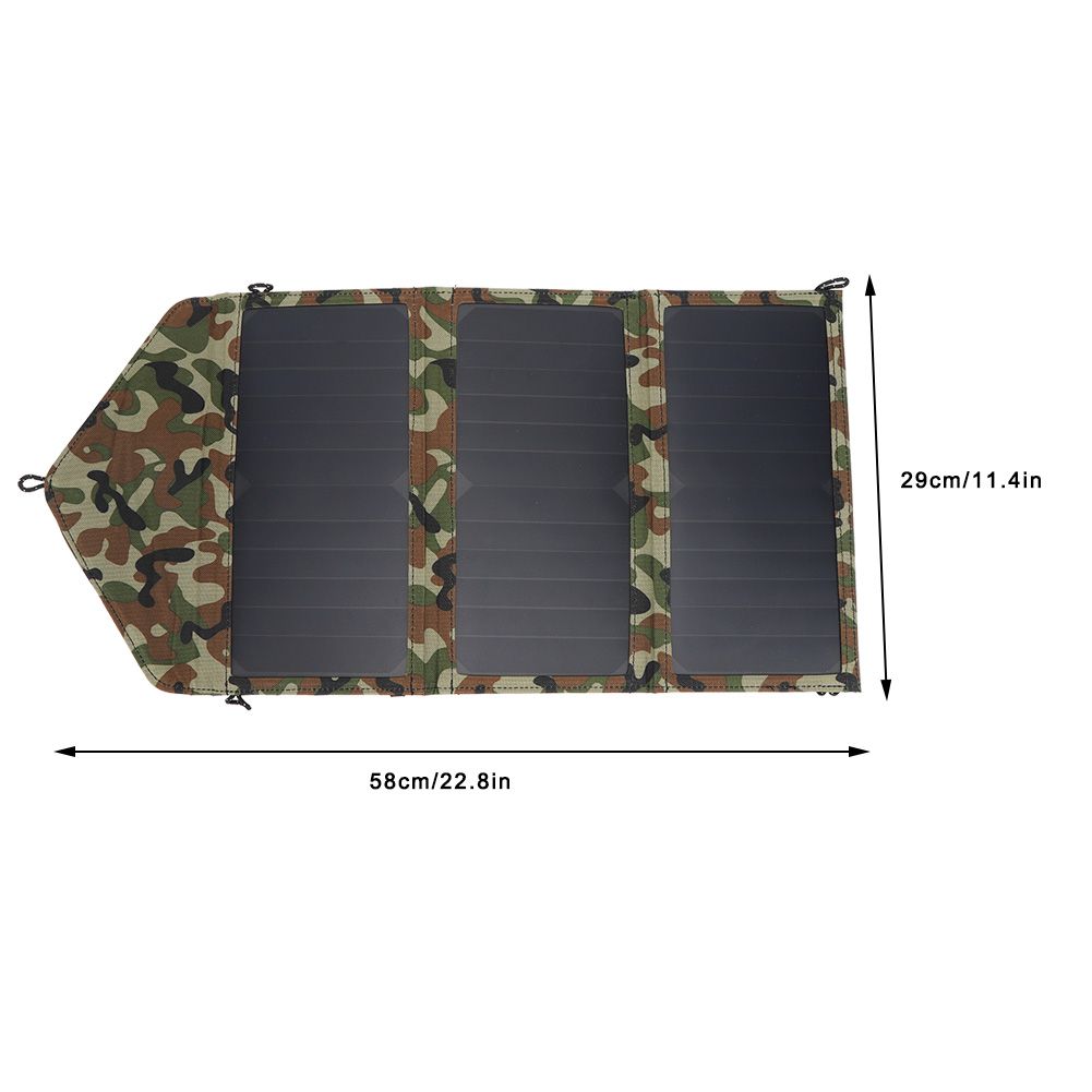 21W 5V Dual USB Port Portable Flexible Folding Waterproof Solar Panel for view 8