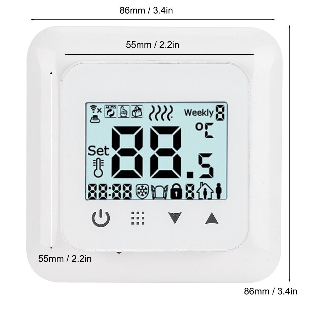 Household Intelligent Touch Screen Heating Thermostat Temperature Controller view 11