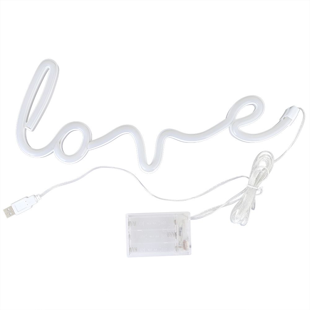 Stylish Unique English Letter Shape LED Light Wall Decoration for Wedding Home view 2