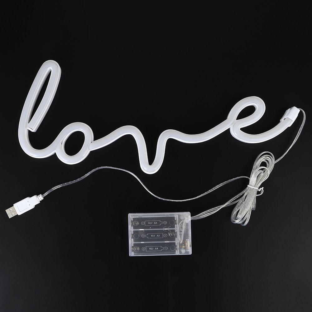 Stylish Unique English Letter Shape LED Light Wall Decoration for Wedding Home view 5