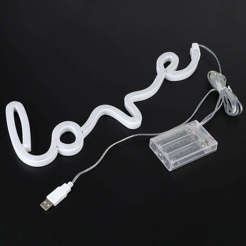 Stylish Unique English Letter Shape LED Light Wall Decoration for Wedding Home view 6