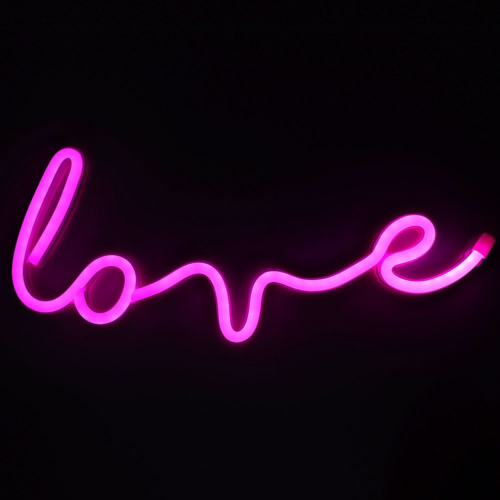 Stylish Unique English Letter Shape LED Light Wall Decoration for Wedding Home view 7