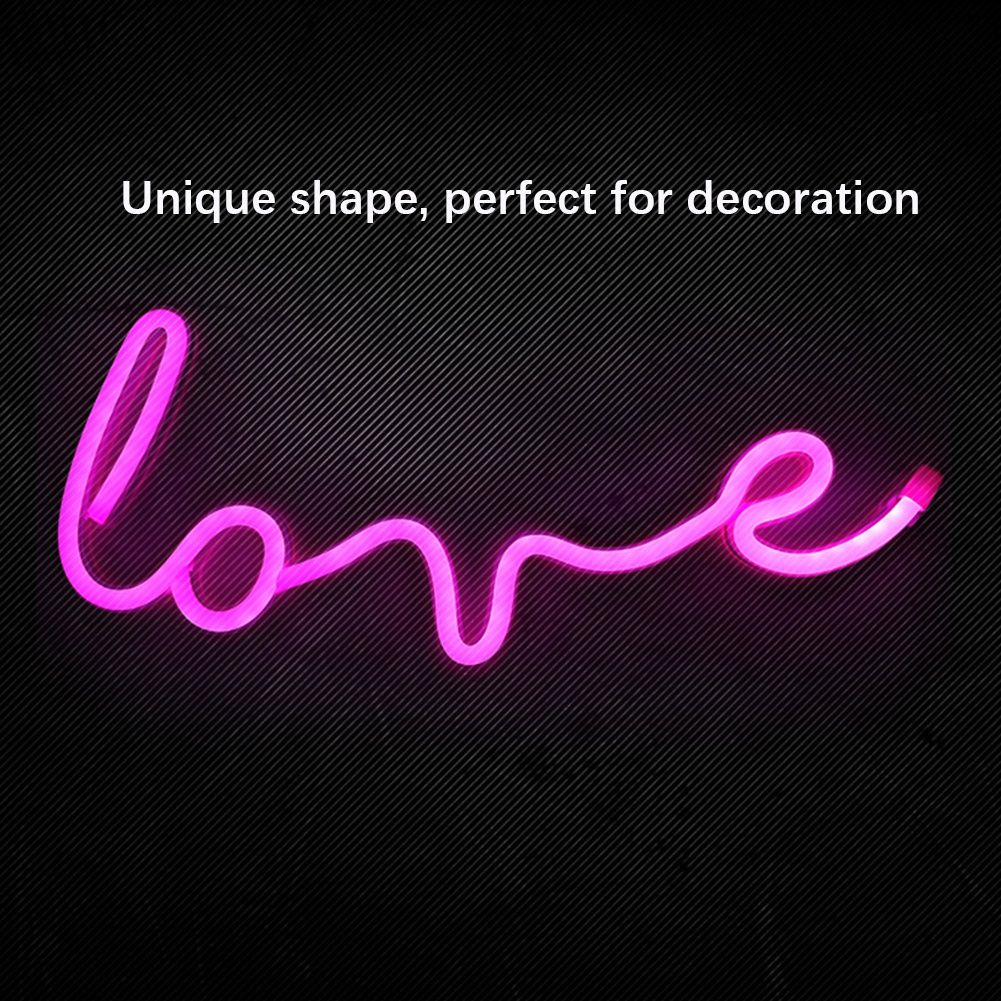 Stylish Unique English Letter Shape LED Light Wall Decoration for Wedding Home view 8