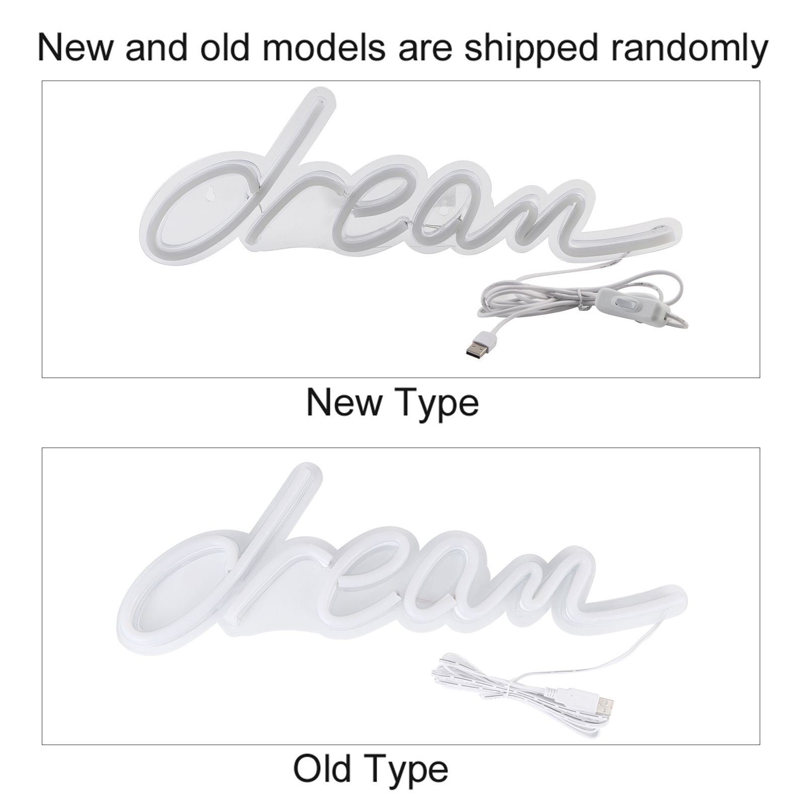 Distinctive Dream Shape English Letters LED Light Home Party Wedding view 10